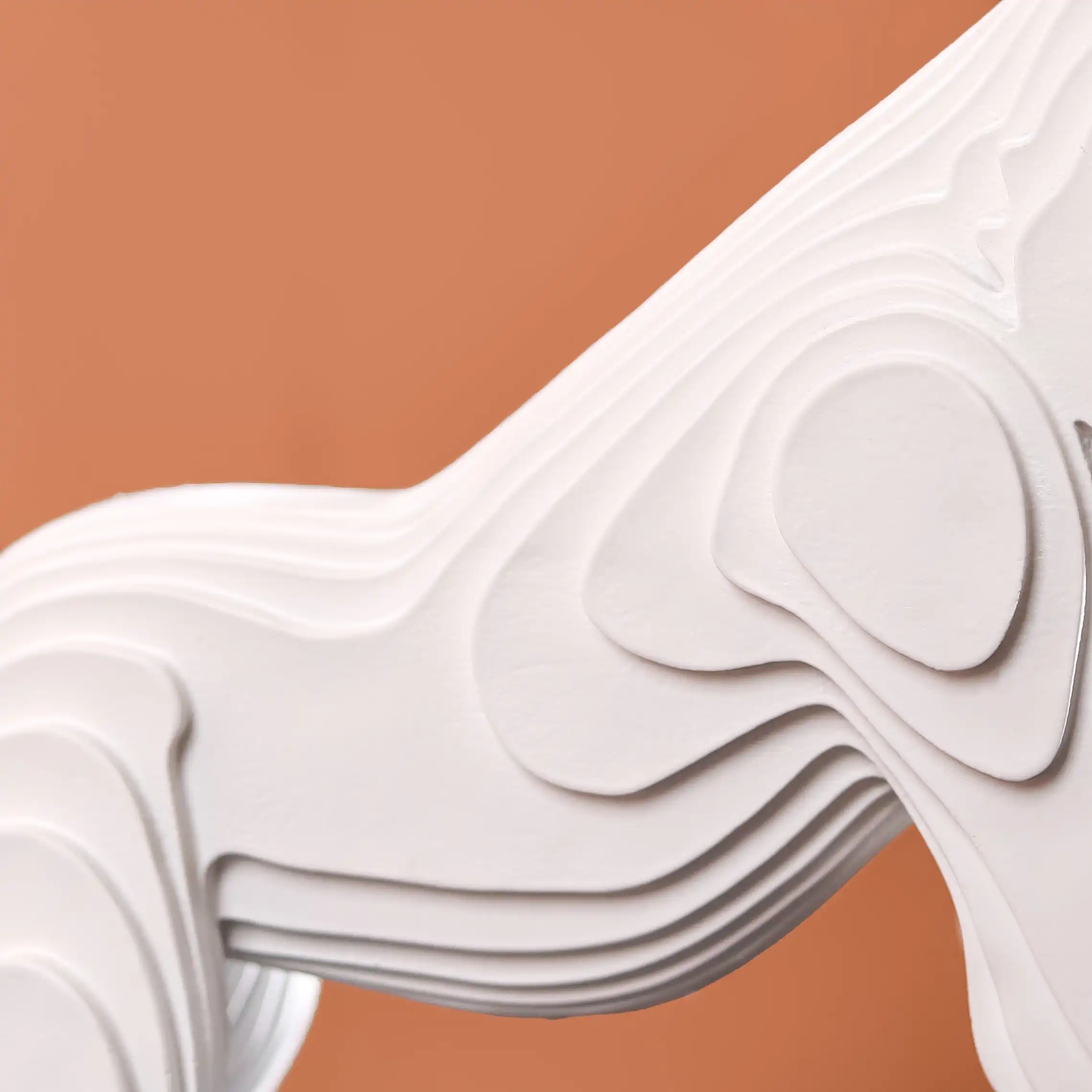 Minimalist Gorilla Sculpture White - Image 8