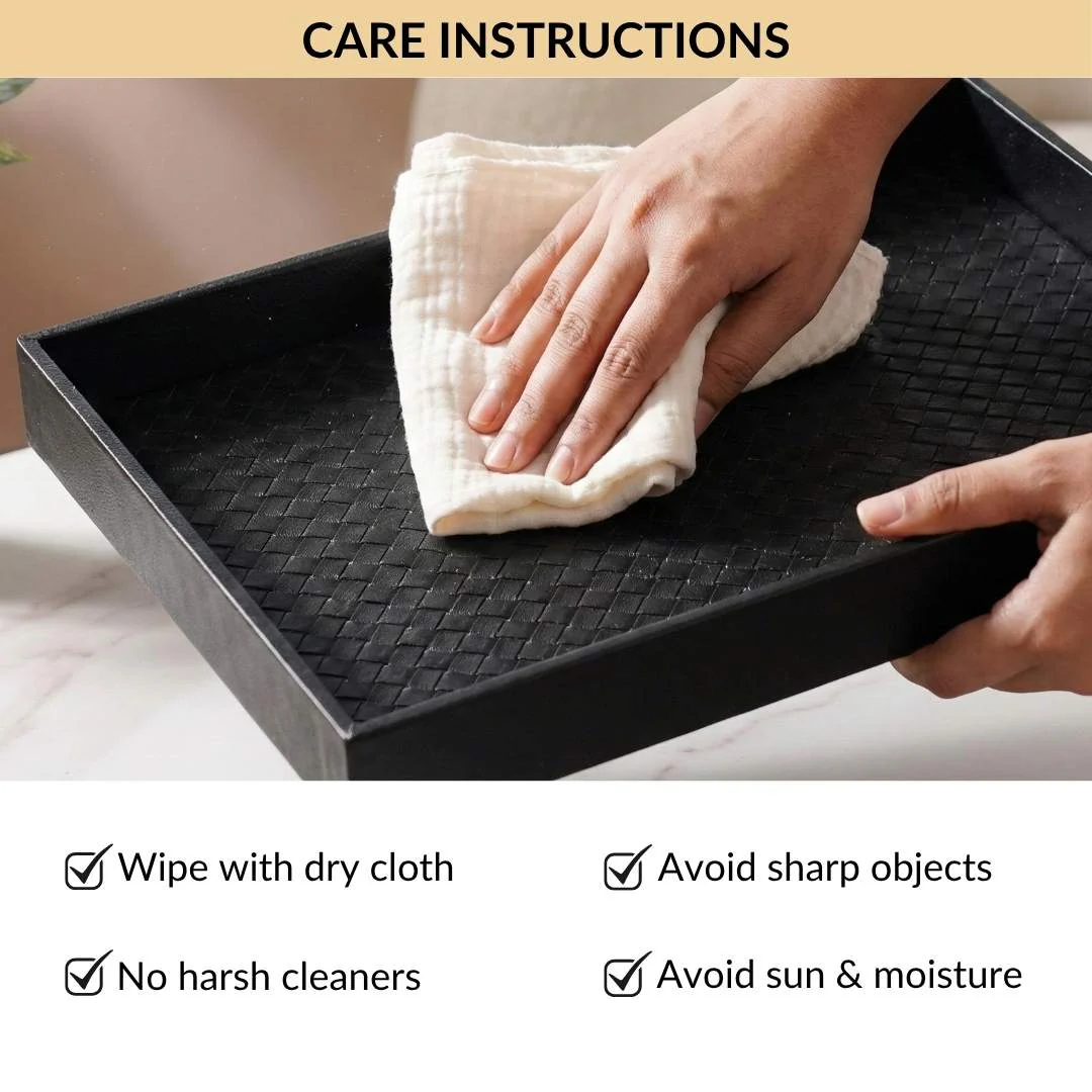 Minimalist Square Organizer Tray Black - Image 6