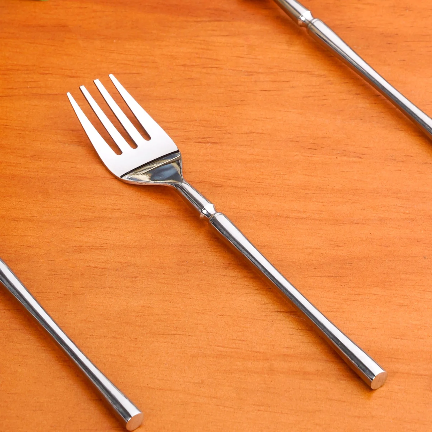 Minimalist Stainless Steel Fork Set Of 6 - Image 7