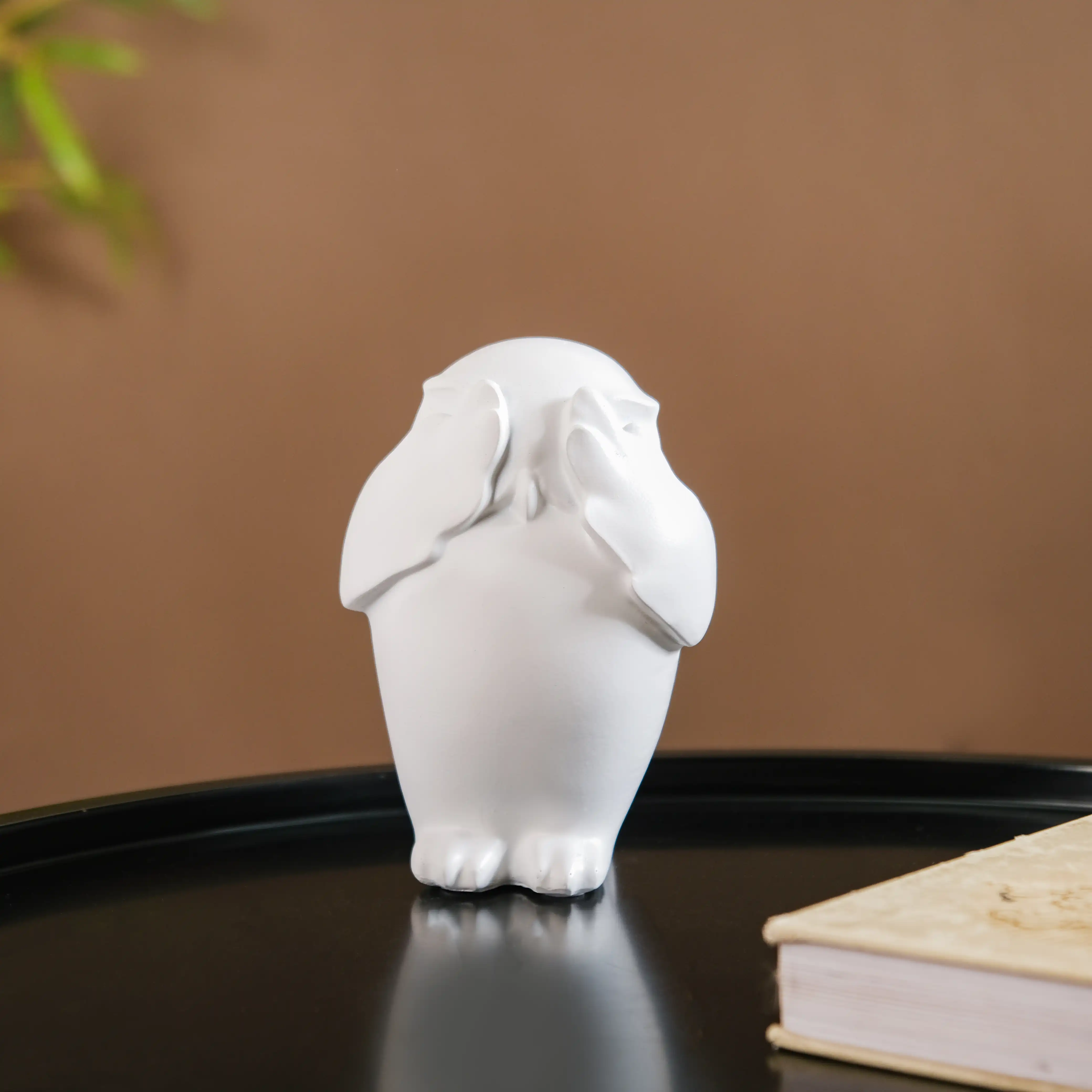 Minimalist Wise Owls Showpiece White Set Of 3 - Image 12