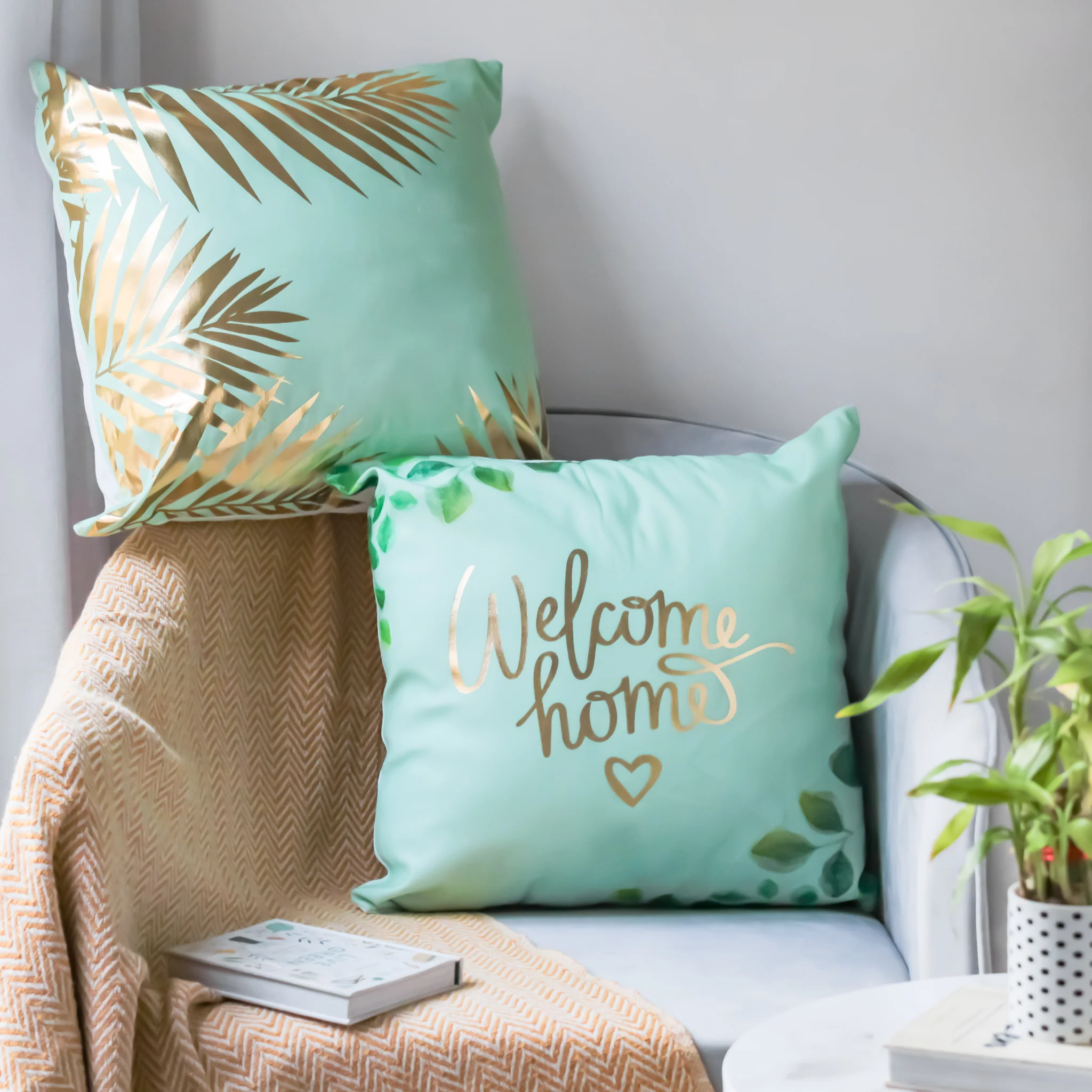 Mint Green Cushion Cover Set of 2 - Image 10