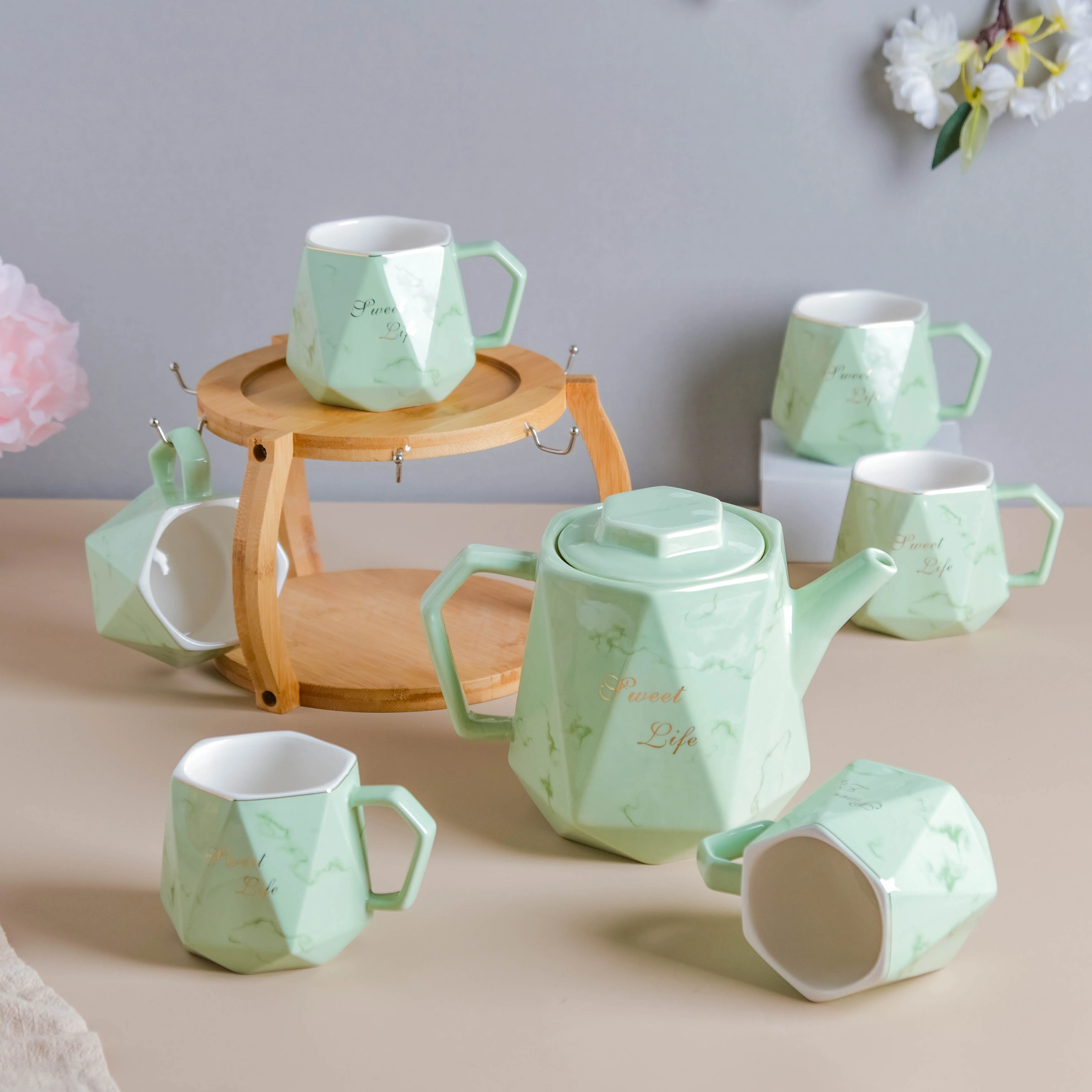 Mint Green Tea Set - Image 9
