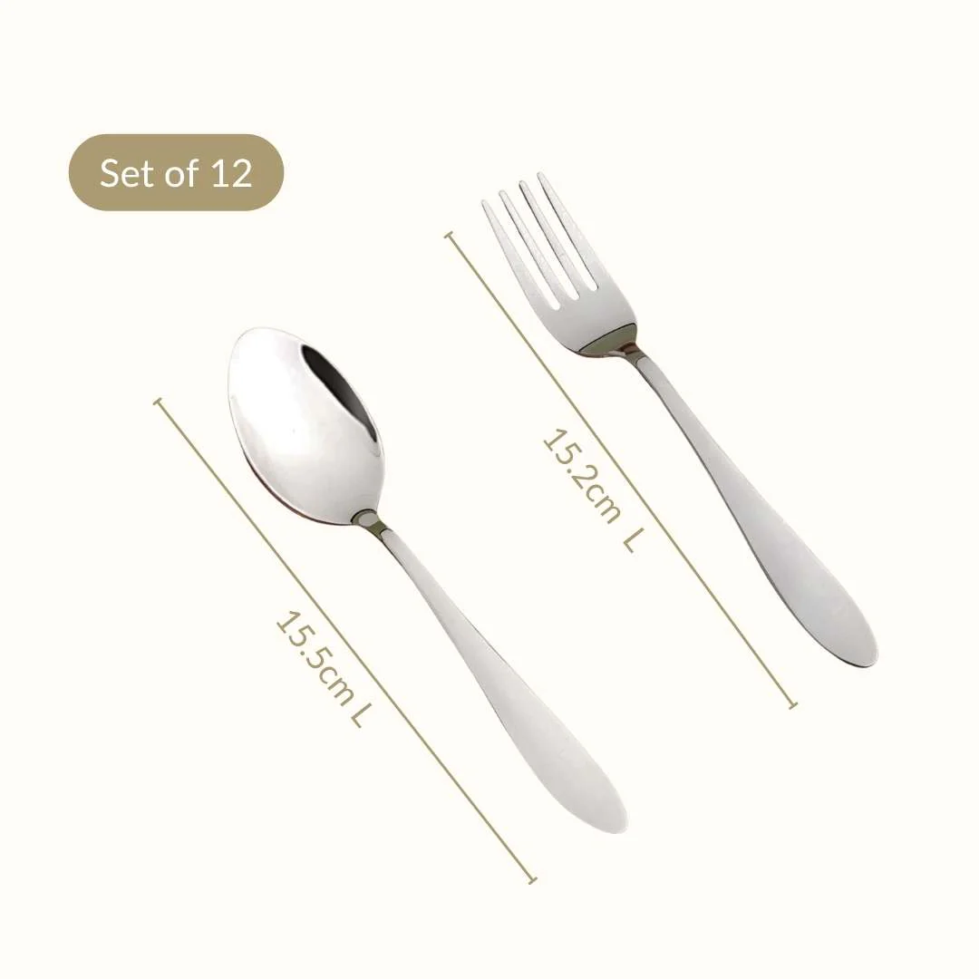 Mirror Finish Cutlery Set Of 12 - Image 4