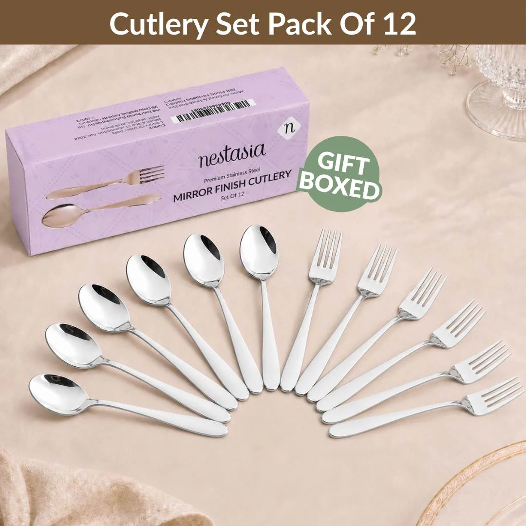 Mirror Finish Cutlery Set Of 12 - Image 7
