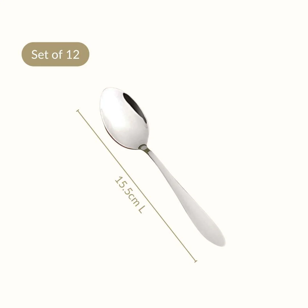 Mirror Finish Spoon Set Of 12 - Image 4