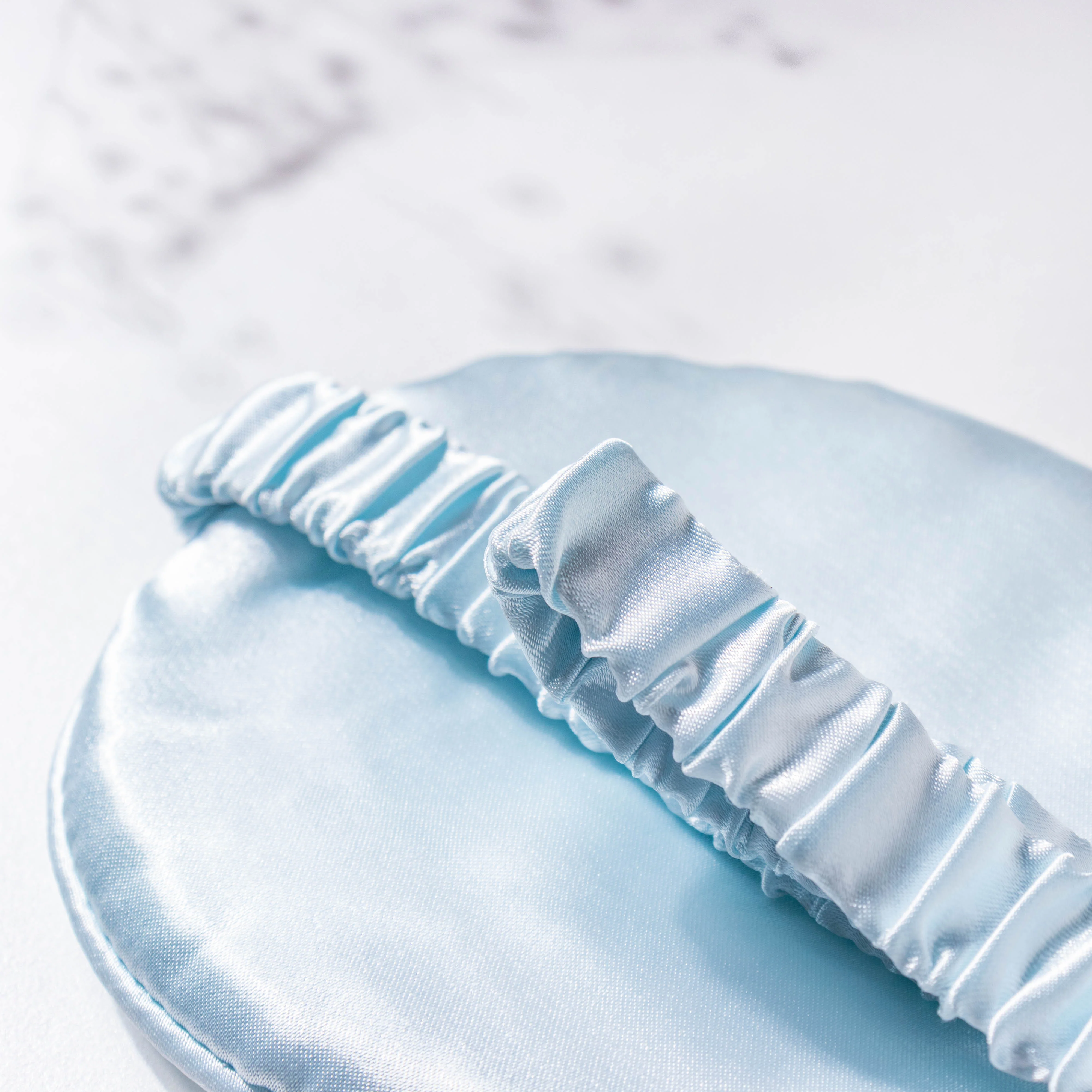 Mist Blue Satin Sleep Care Set of 4 - Image 10