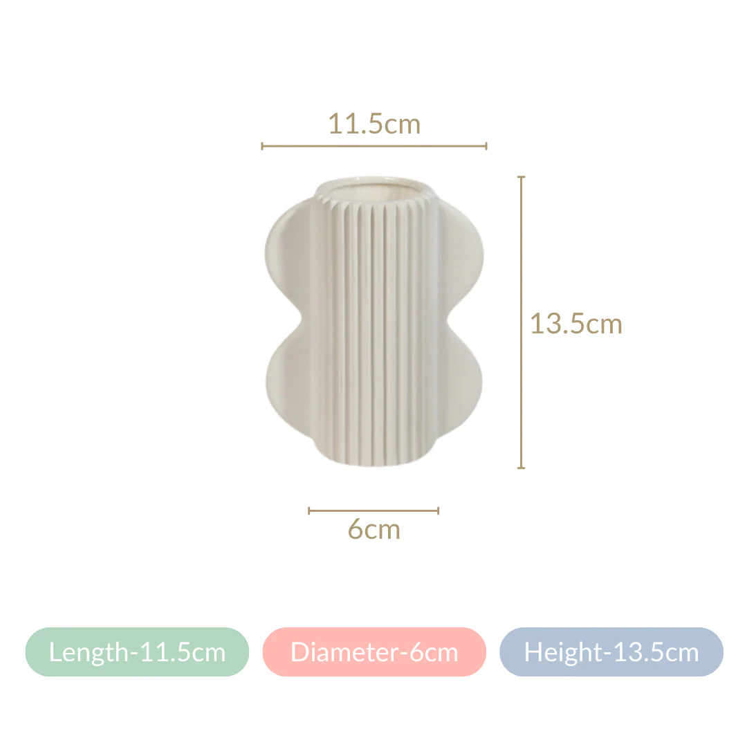 Mod Ceramic Vase With Ears - Image 8