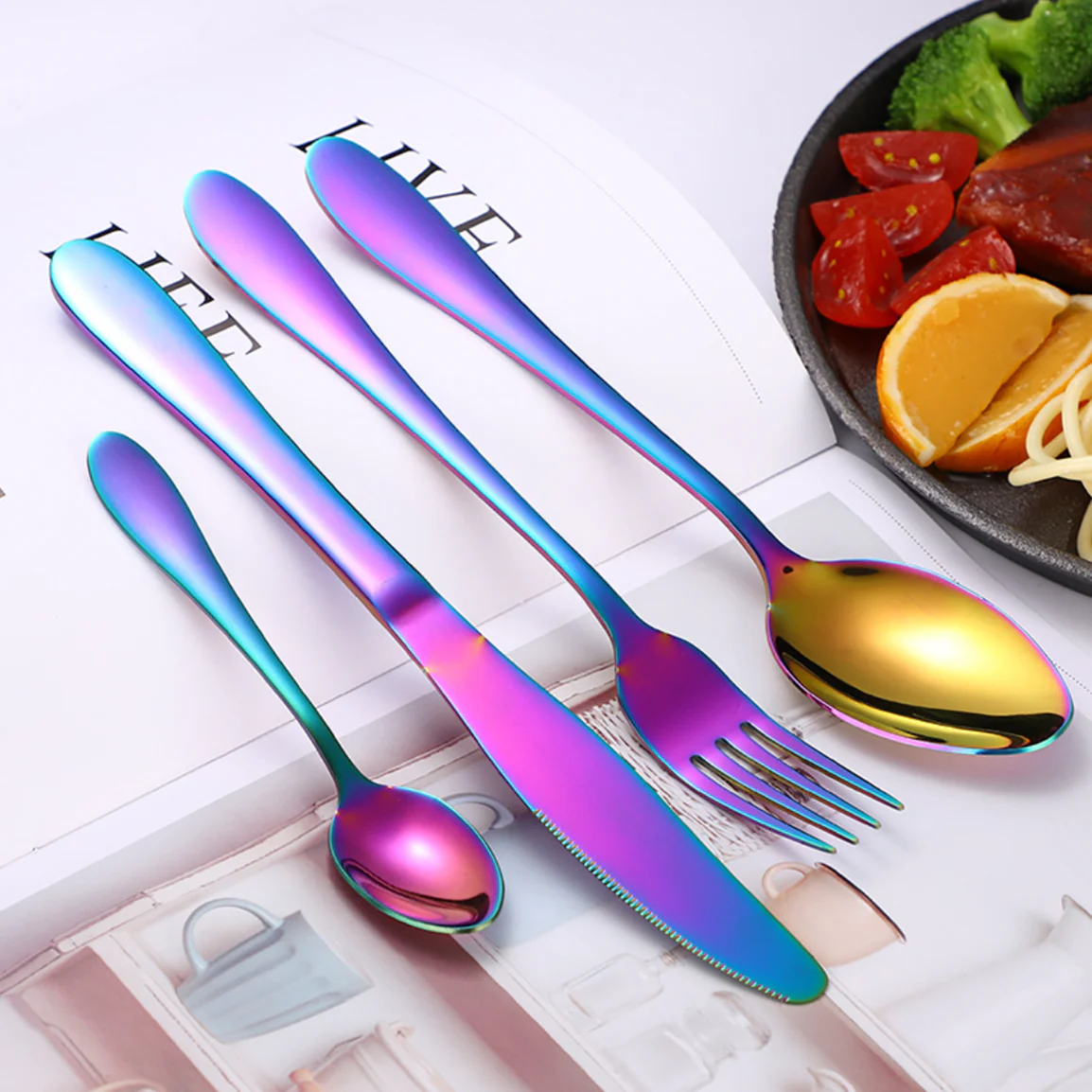 Modern Cutlery Set of 16 - Image 2