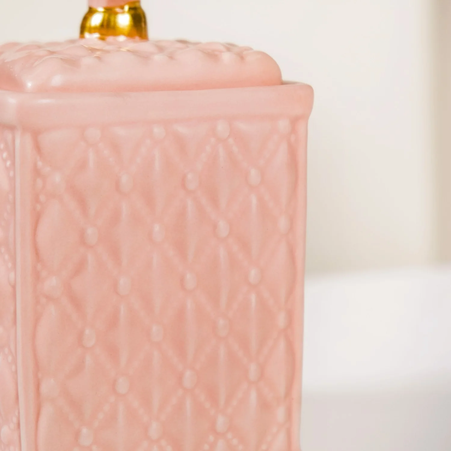 Modern Multipurpose Ceramic Jar With Lid Peach - Image 10
