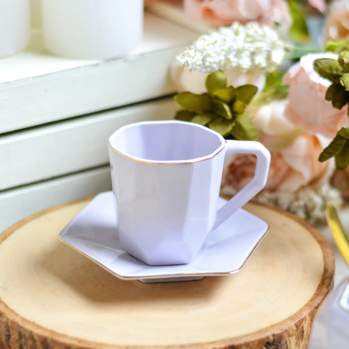 Modern Tea Set Purple - Image 4