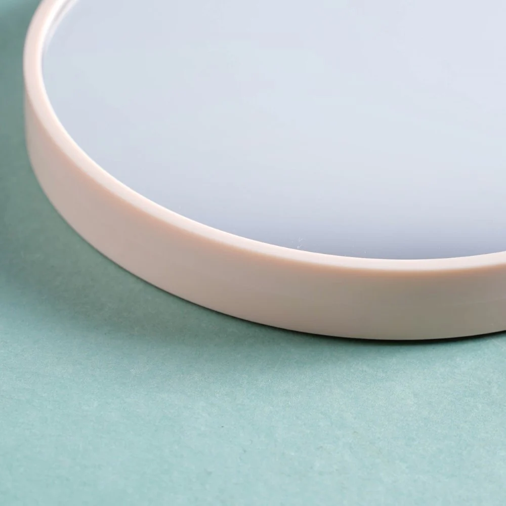 Modern Two Sided Handheld Mirror Baby Pink - Image 9