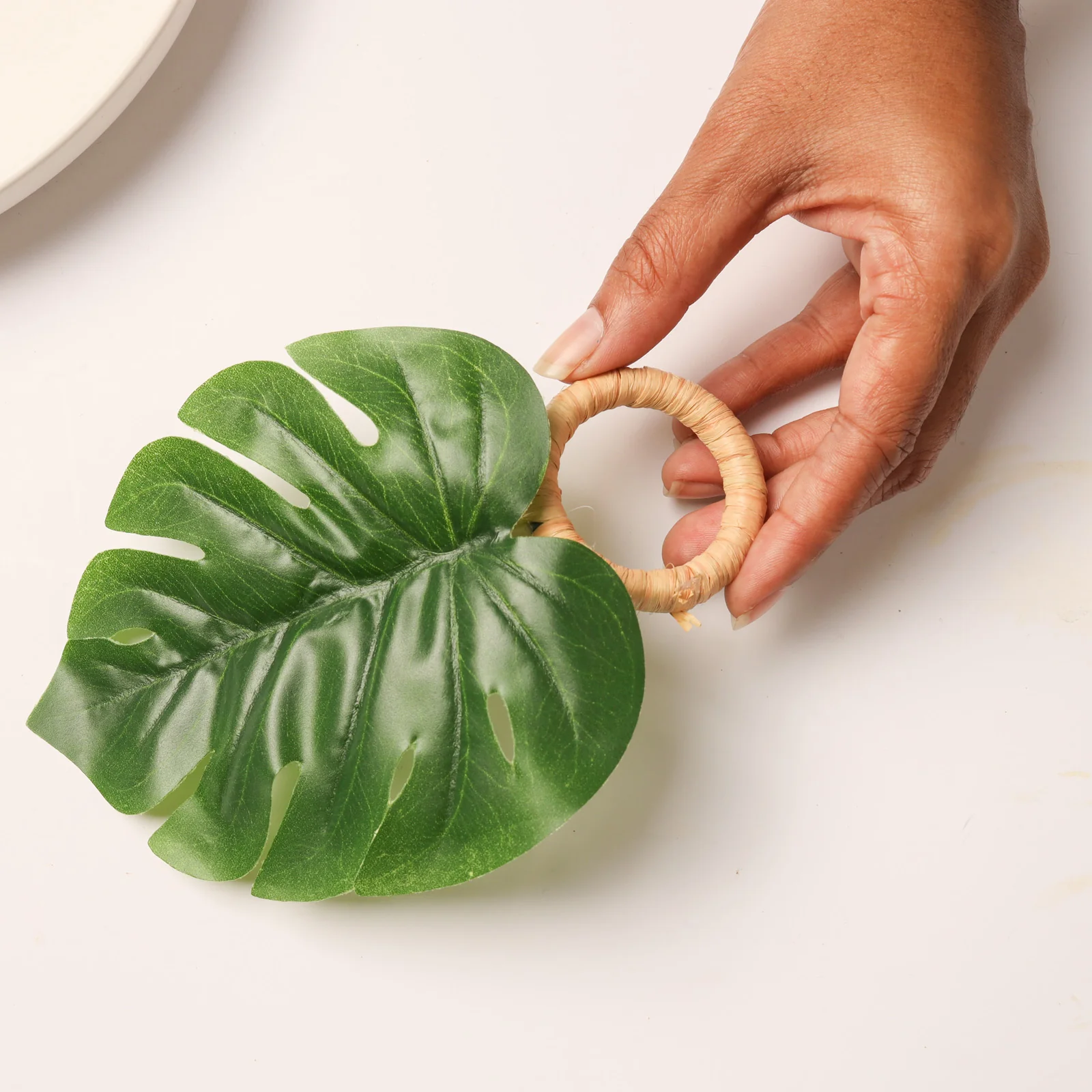 Monstera Leaf Napkin Ring - Image 7