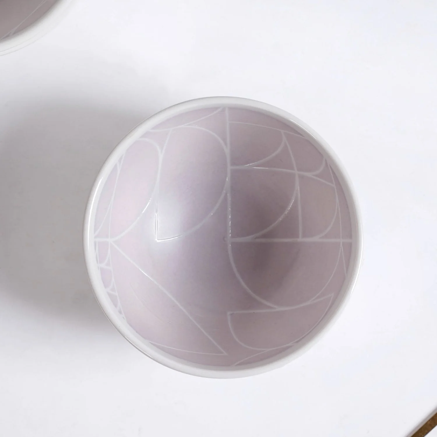 Monvia Modern Art Deco Light Mauve Small Bowl Set Of 4 325ml - Image 2