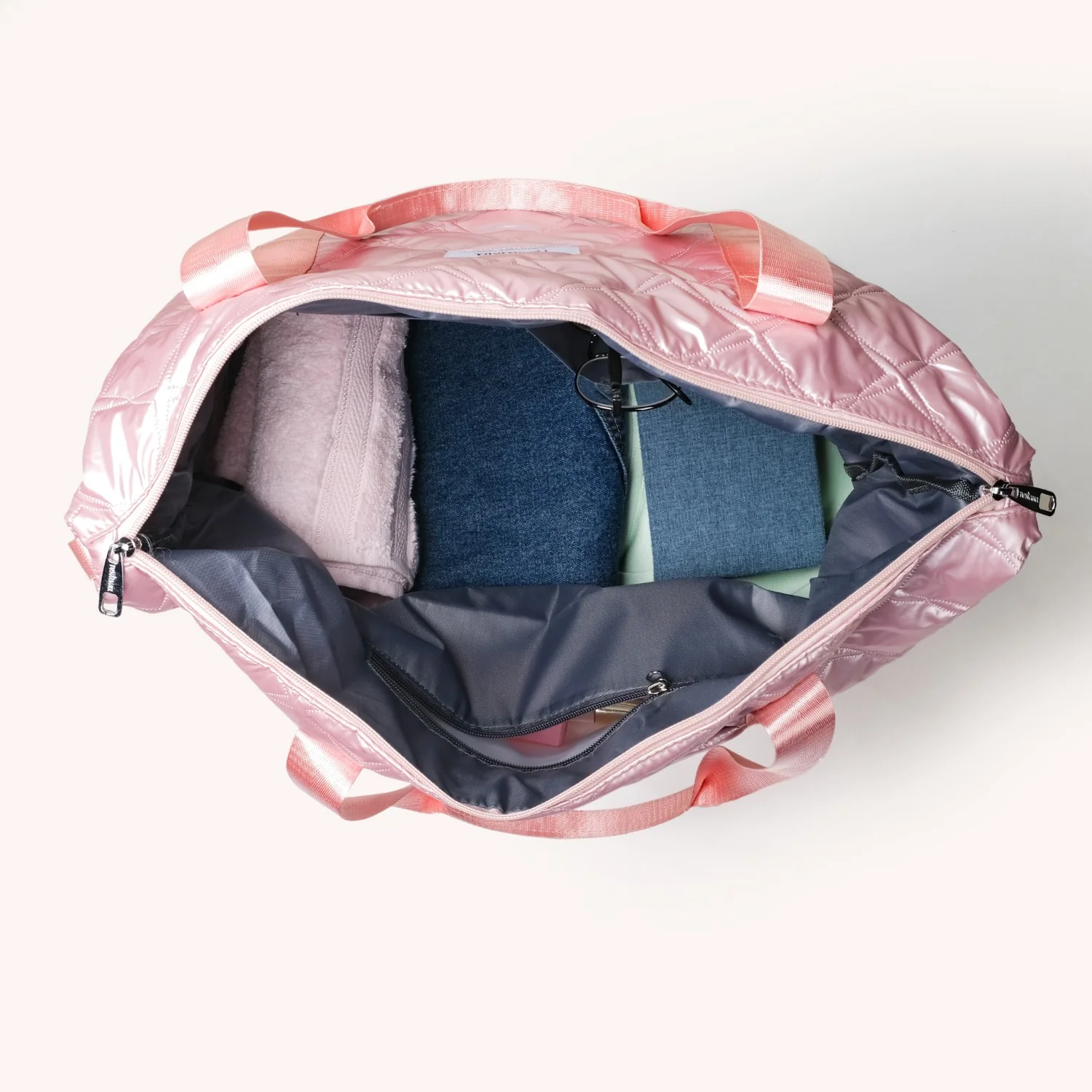 Movo Adjustable Travel Bag With Detachable Wheels Pearl Pink - Image 8