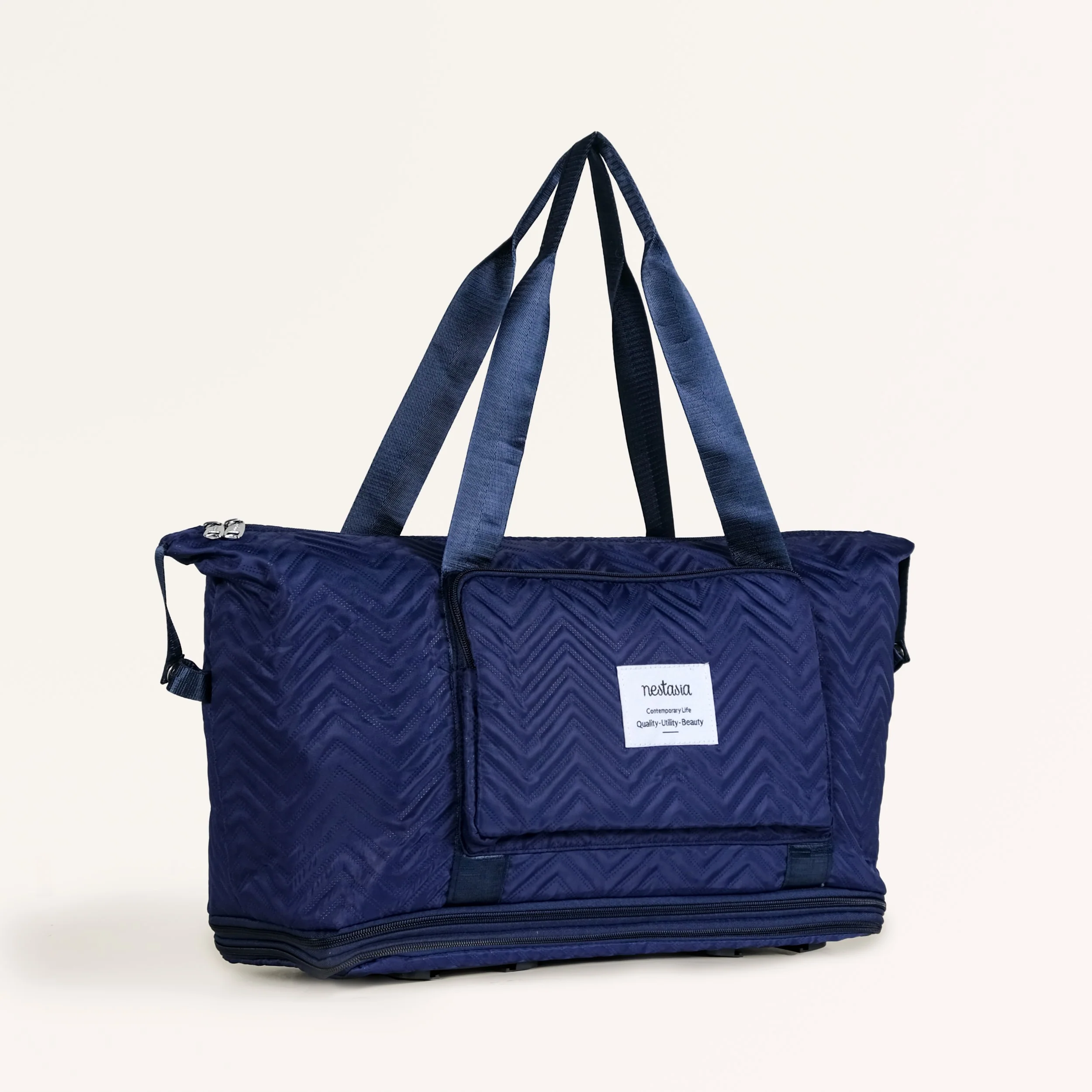Movo Dual Expansion Travel Bag With Removable Wheels Dark Blue - Image 8