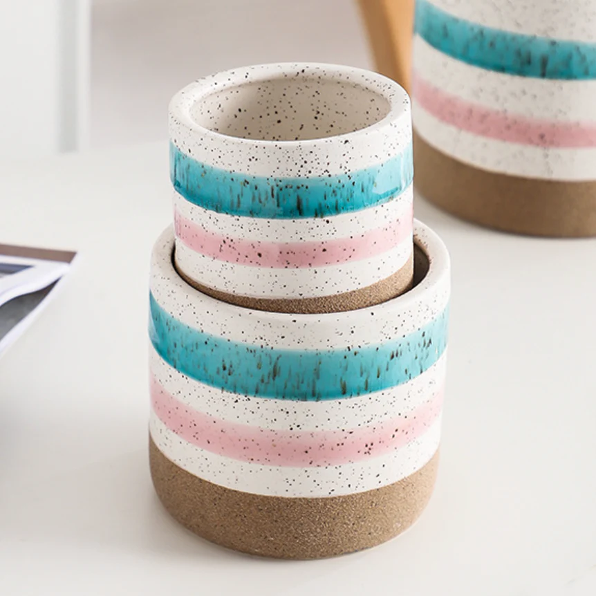 Multicolour Plant Pot Set Of 3 - Image 11