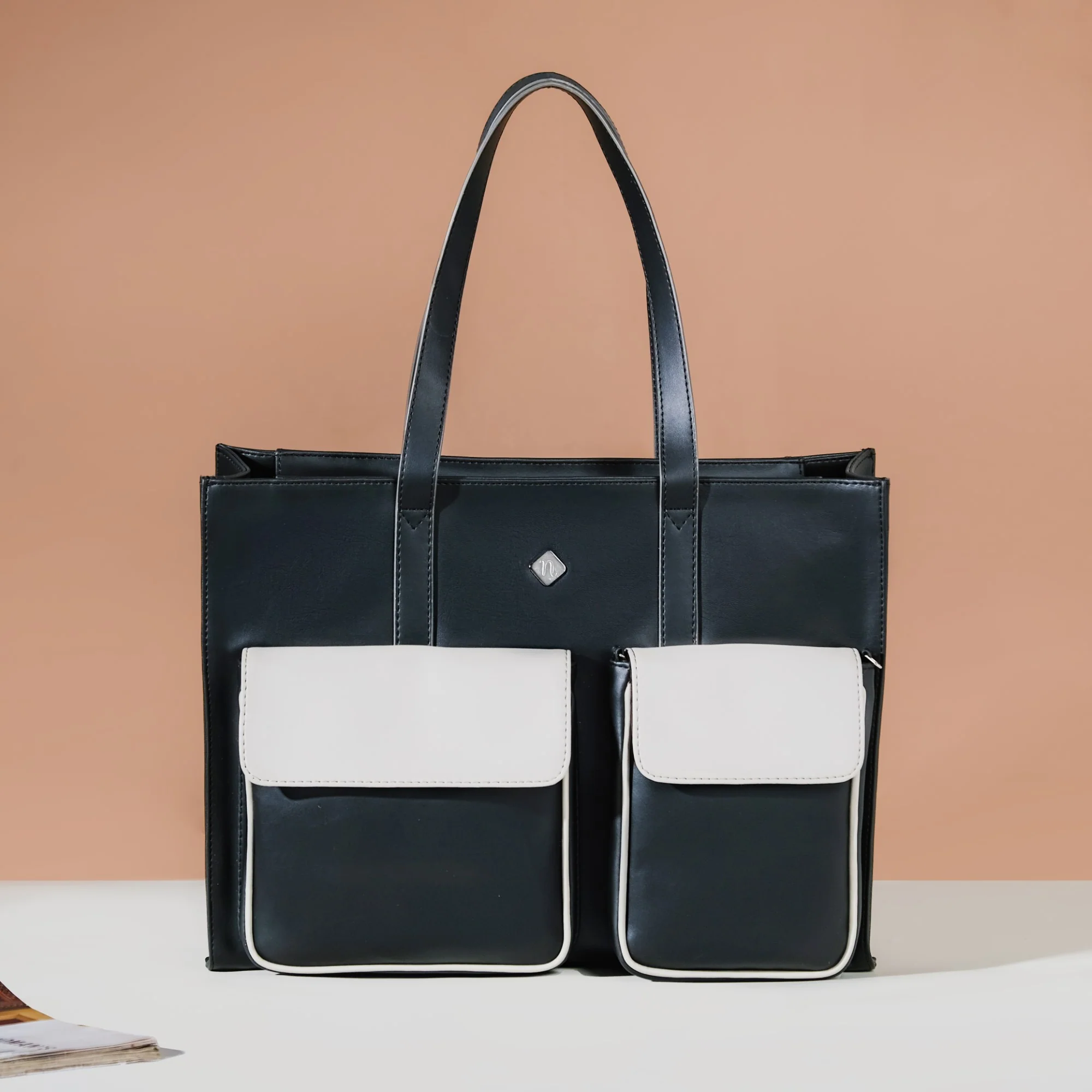 Multifunctional Designer Tote Bag Black