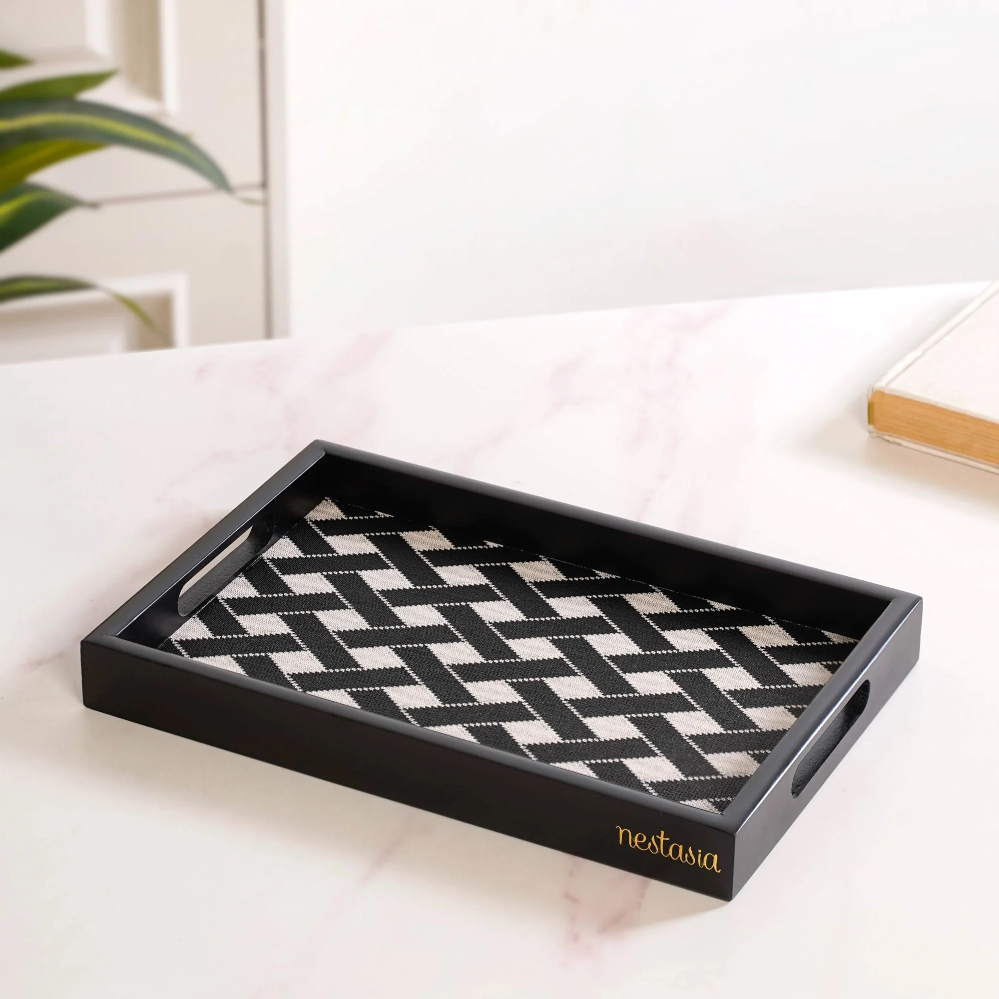 Multipurpose Decorative Tray Black Small - Image 7
