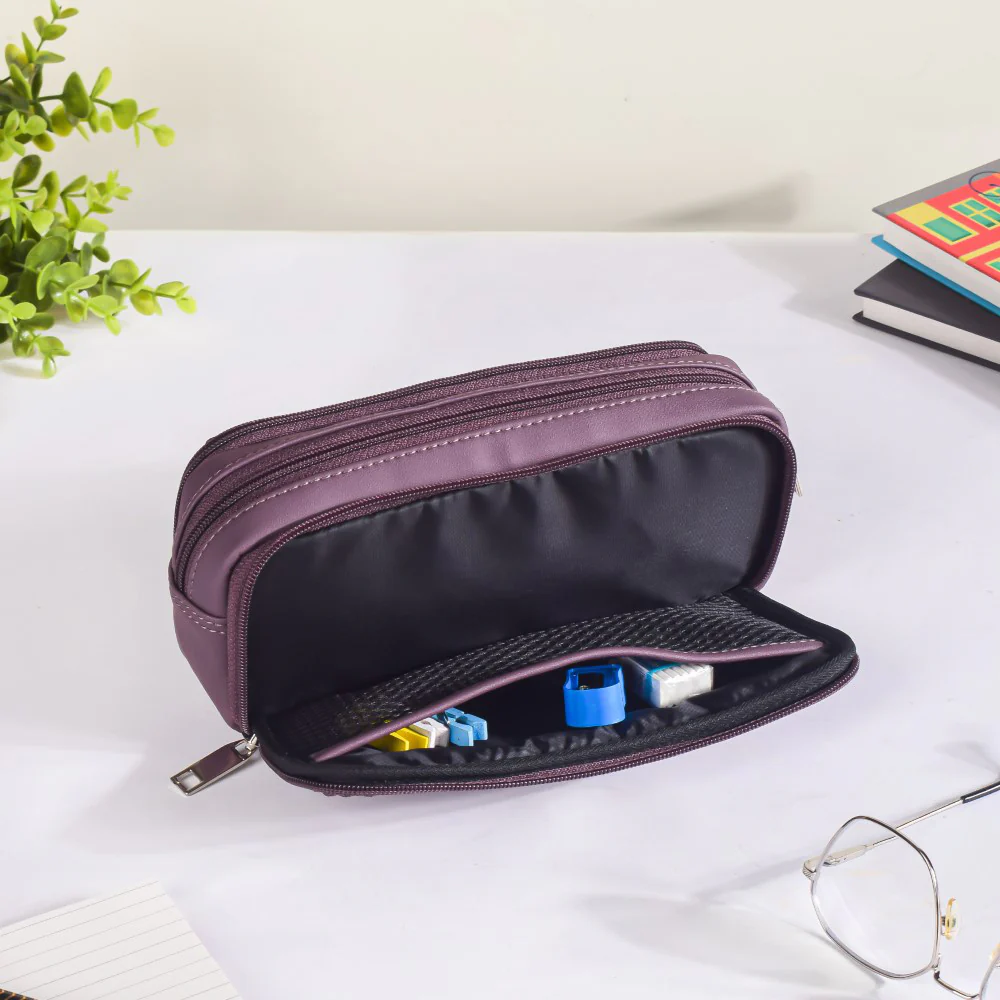 Multipurpose Pen Case Purple - Image 8