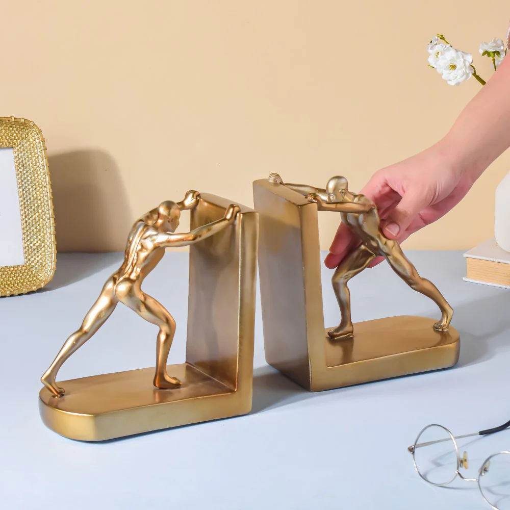 Muscular Men Book Rest Gold 6.5 Inch - Image 2