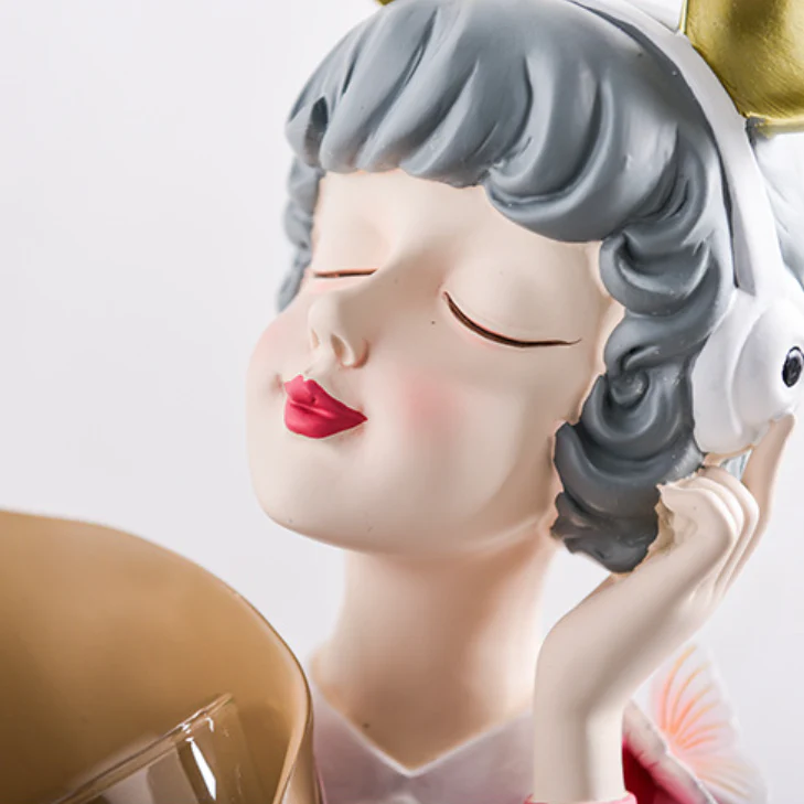 Musical Girl Showpiece Vase - Image 6