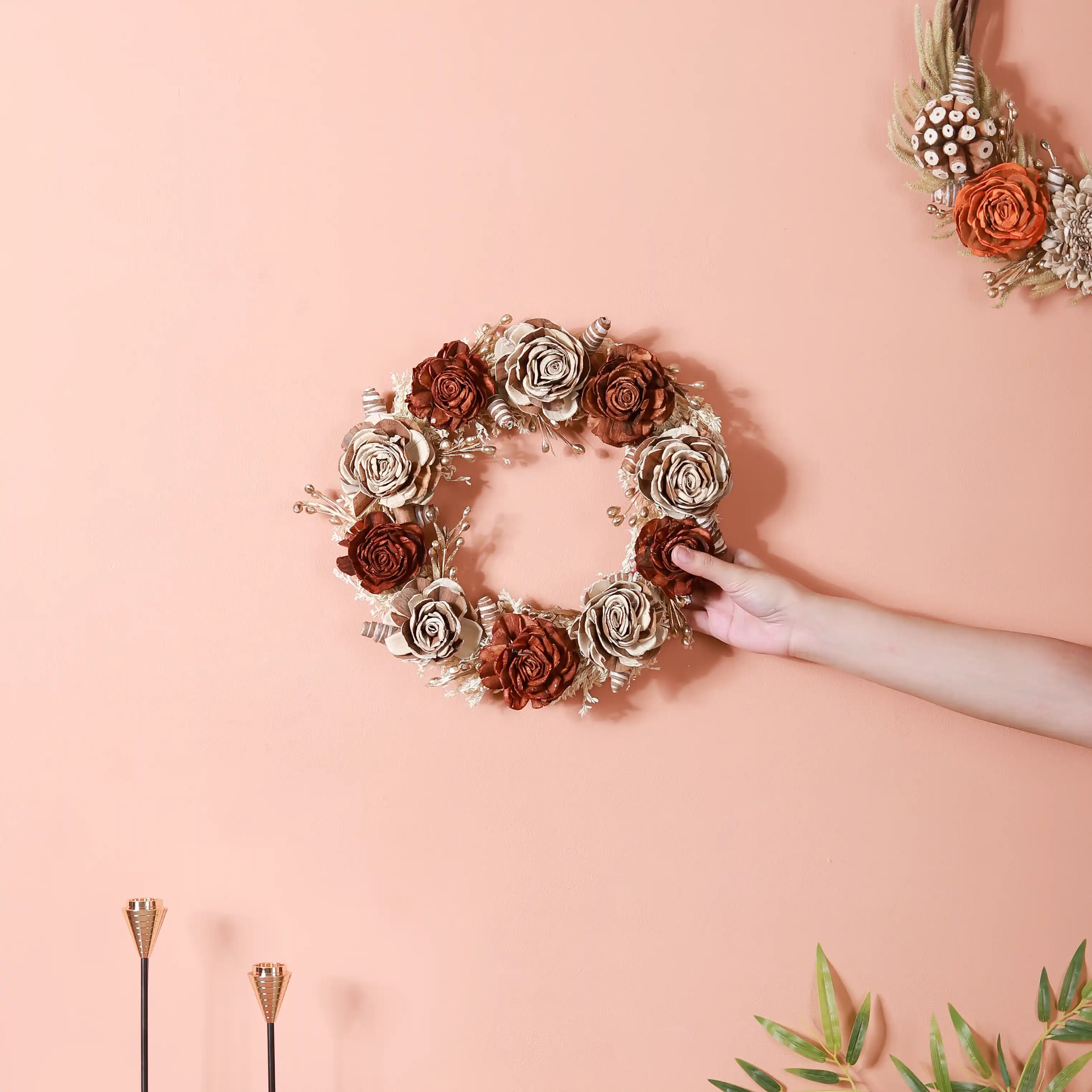 Natural Eco Flower Wreath Garland - Image 7