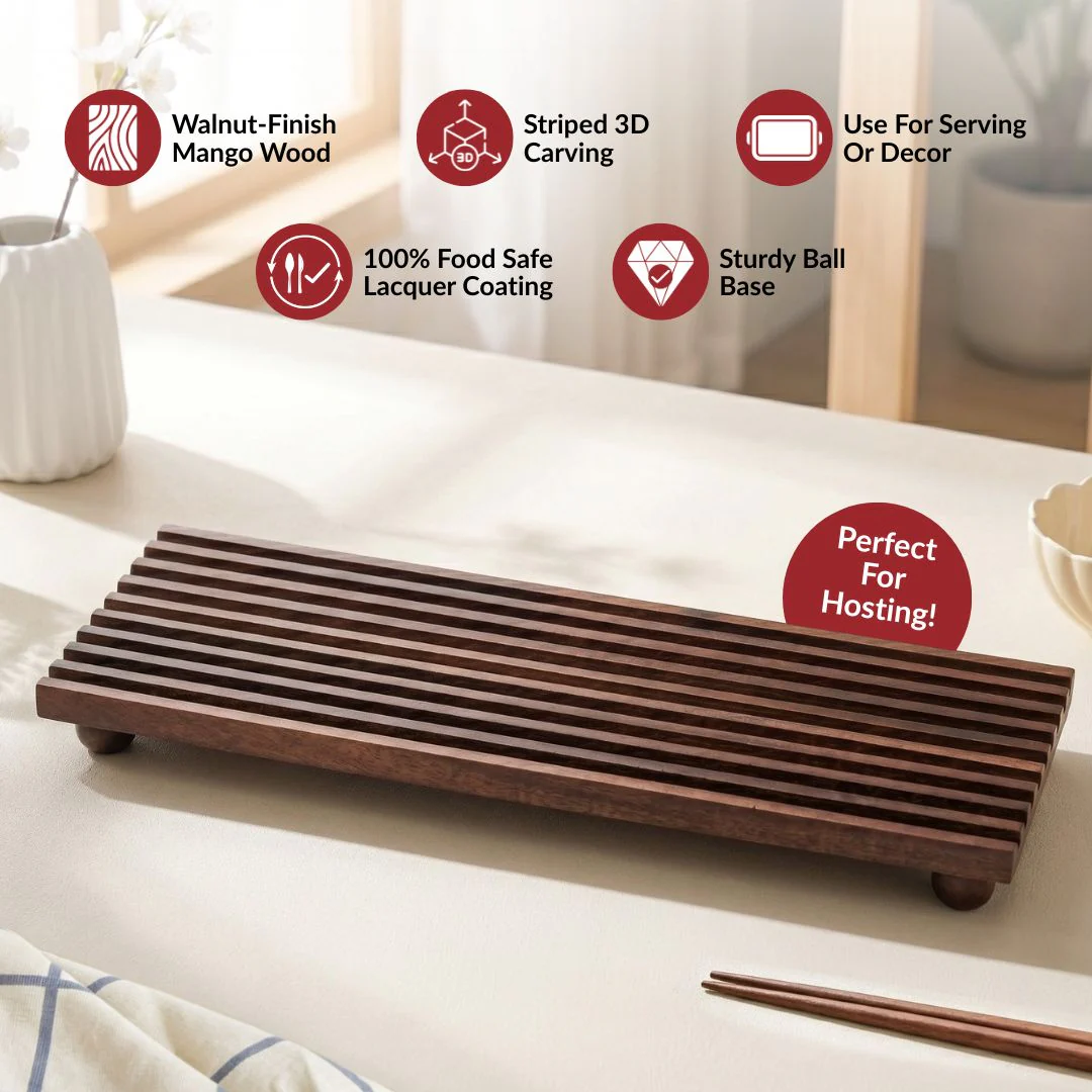 Nero Mango Wood Serving Platter 40x15cm - Image 3