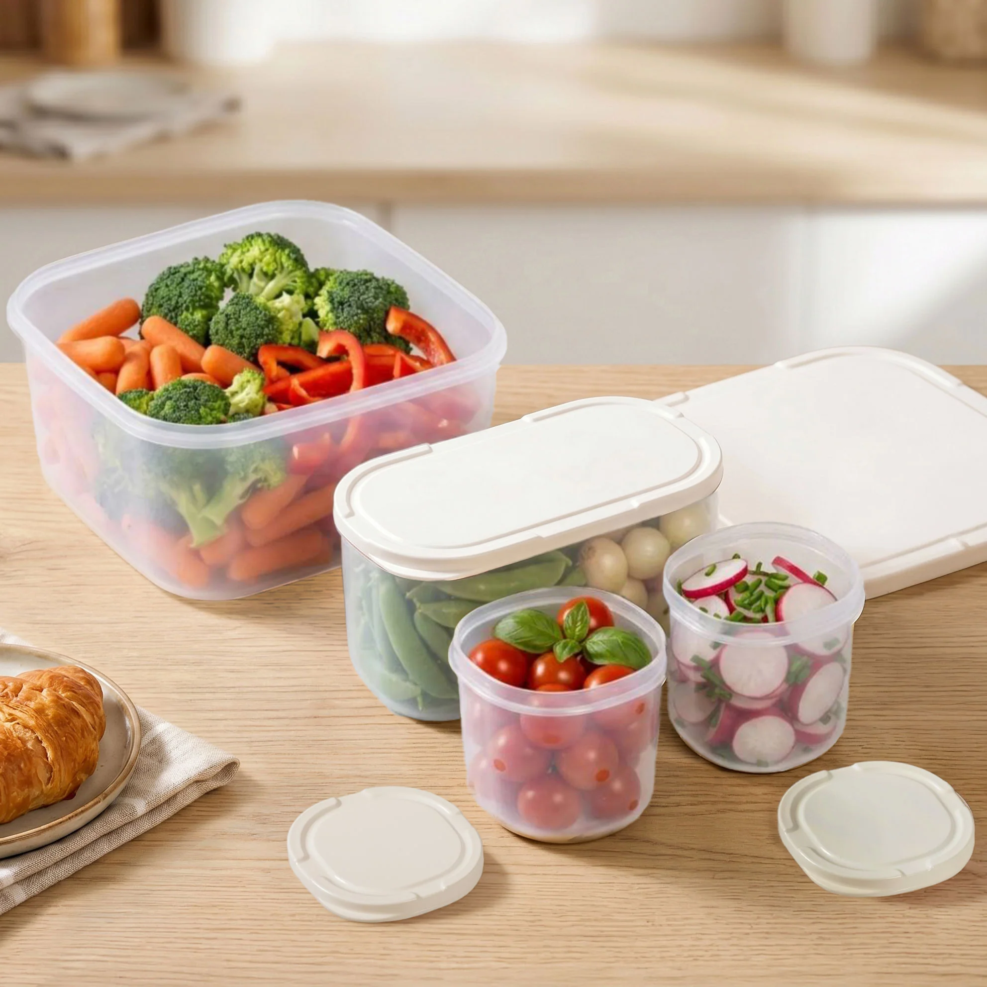 Nestable Food Storage Container Set Of 4 2150ml - Image 3