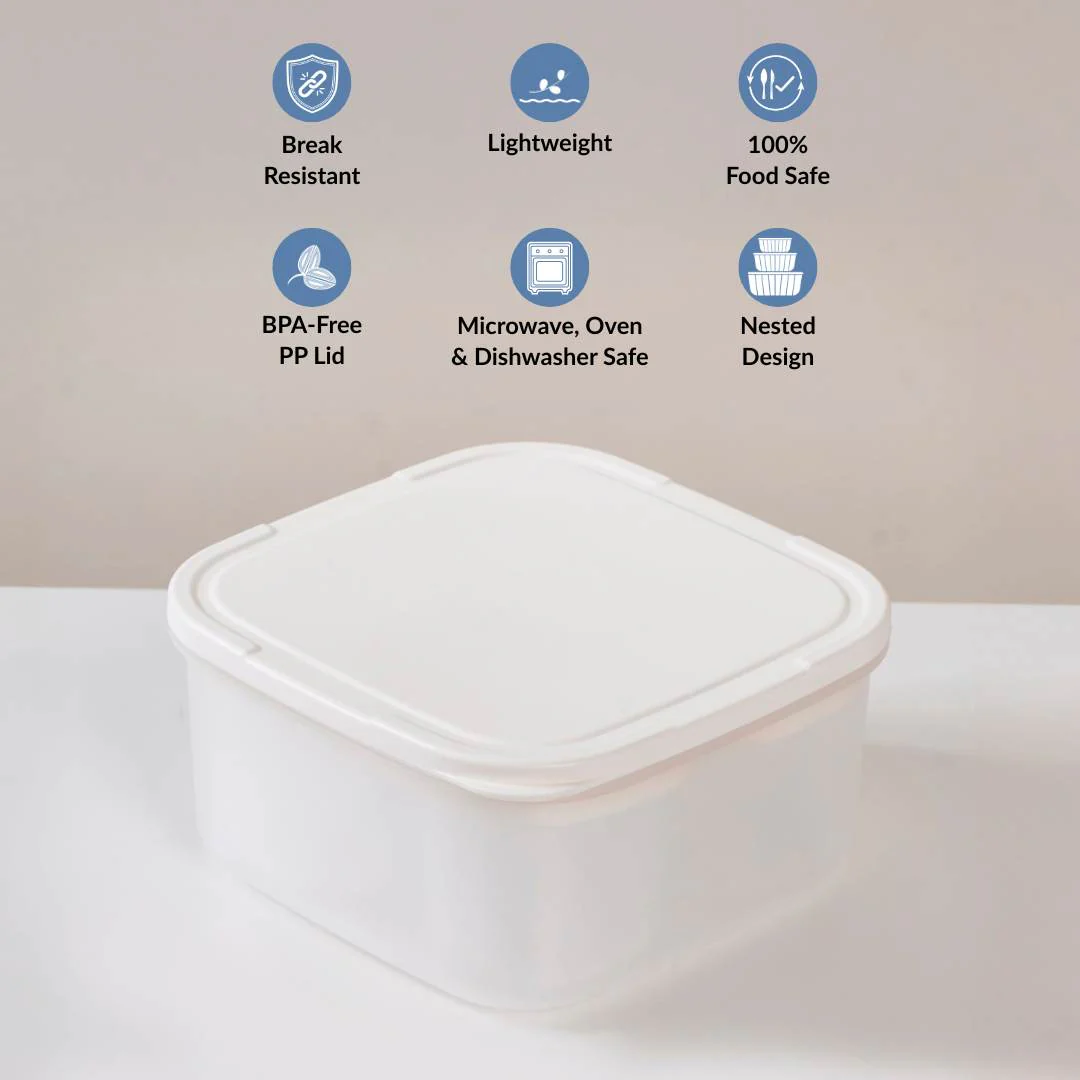 Nestable Food Storage Container Set Of 4 2150ml - Image 4
