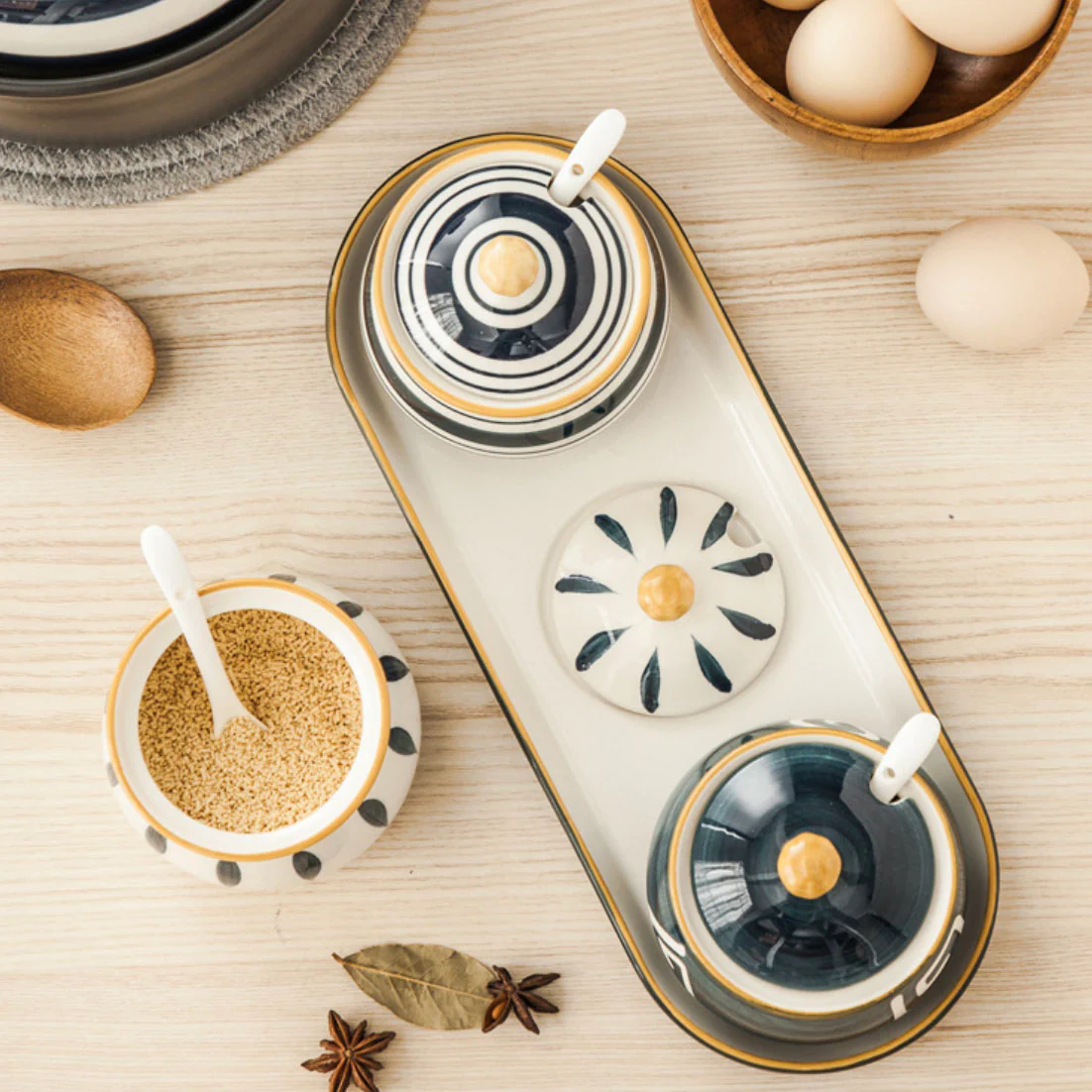 Nitori Seasoning Jar Set of 3 - Image 4