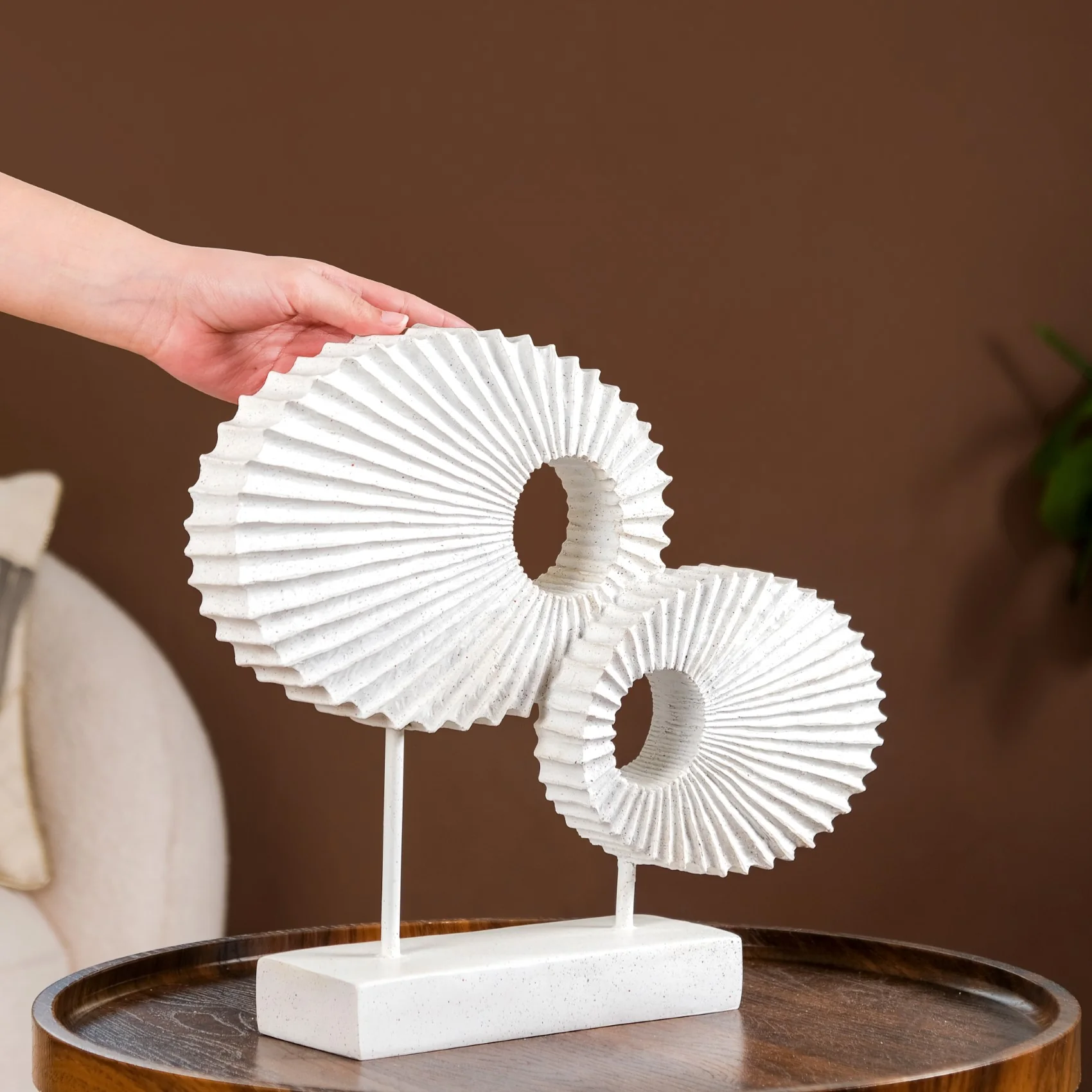 Nordic Twin Decorative Showpiece White - Image 2