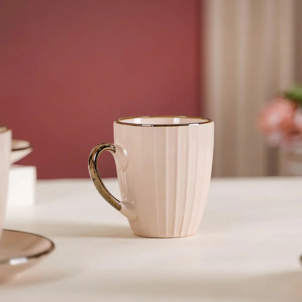 Nori Cup And Saucer Set Of 6 Linen White 250ml - Image 6