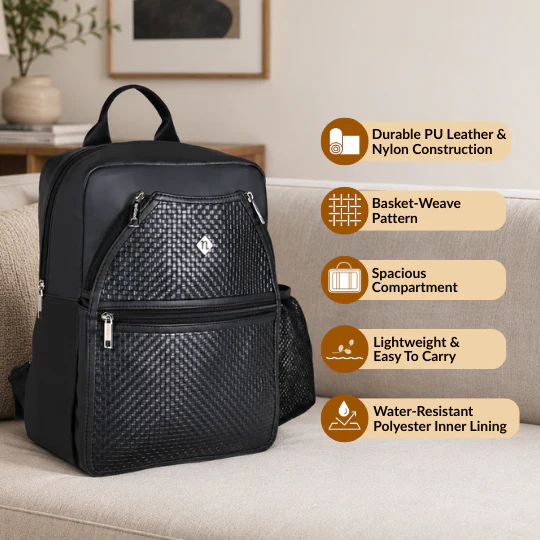 Nova Noir Pickleball Unisex Backpack - Image 3