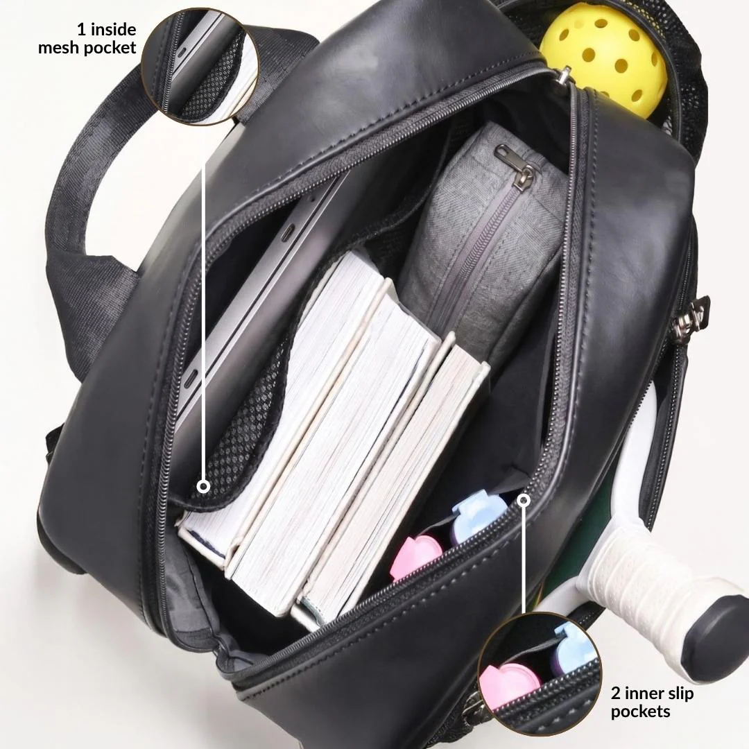 Nova Noir Pickleball Unisex Backpack - Image 7