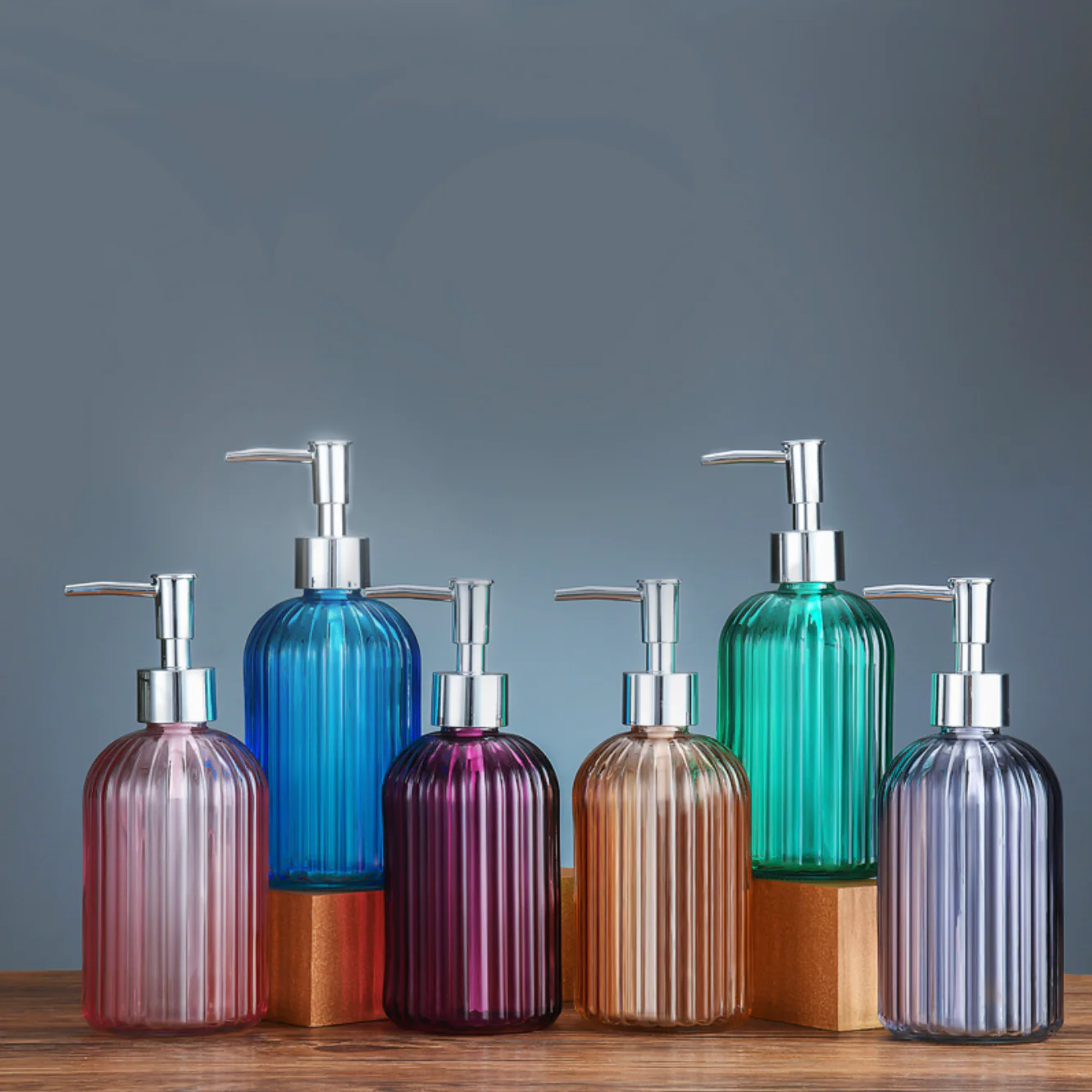 Ocean Blue Glass Dispenser With Nozzle - Image 11