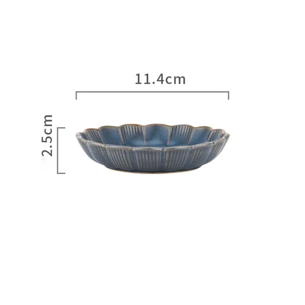 Ocean Ceramic Dessert Plate Blue 4 Inch - Image 5