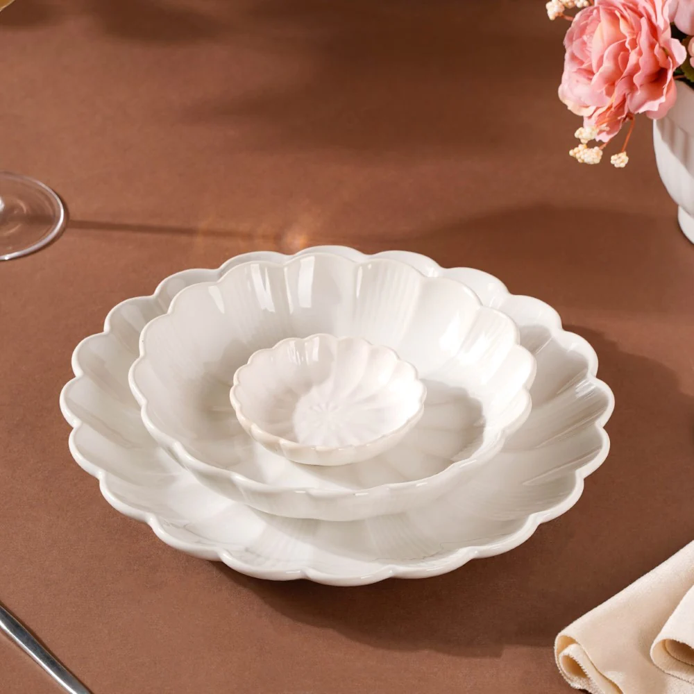 Ocean Ceramic Salad Plate White 7 Inch - Image 7