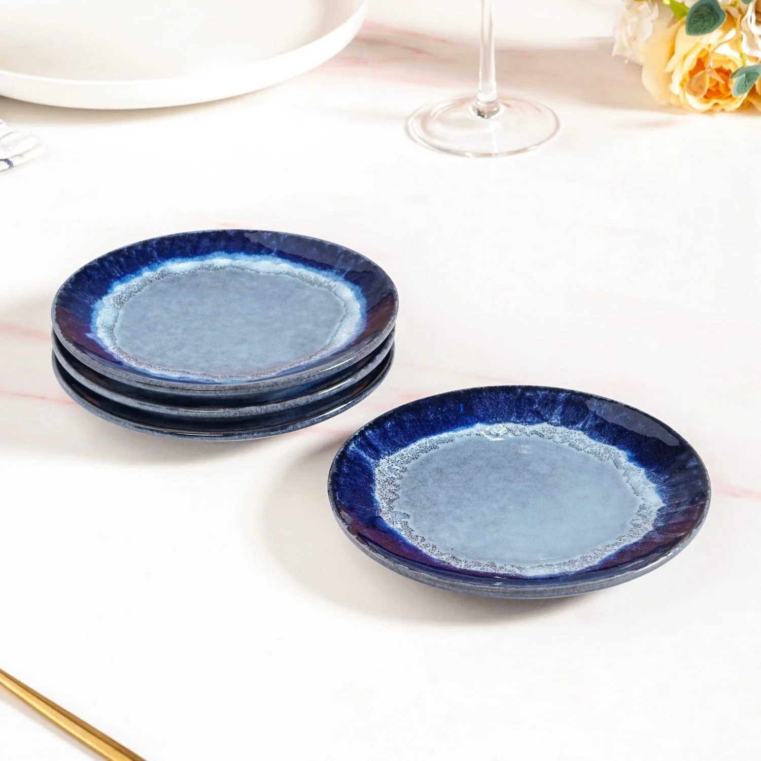 Ocean Ombre Snacks Desserts Set For 4 - Image 6