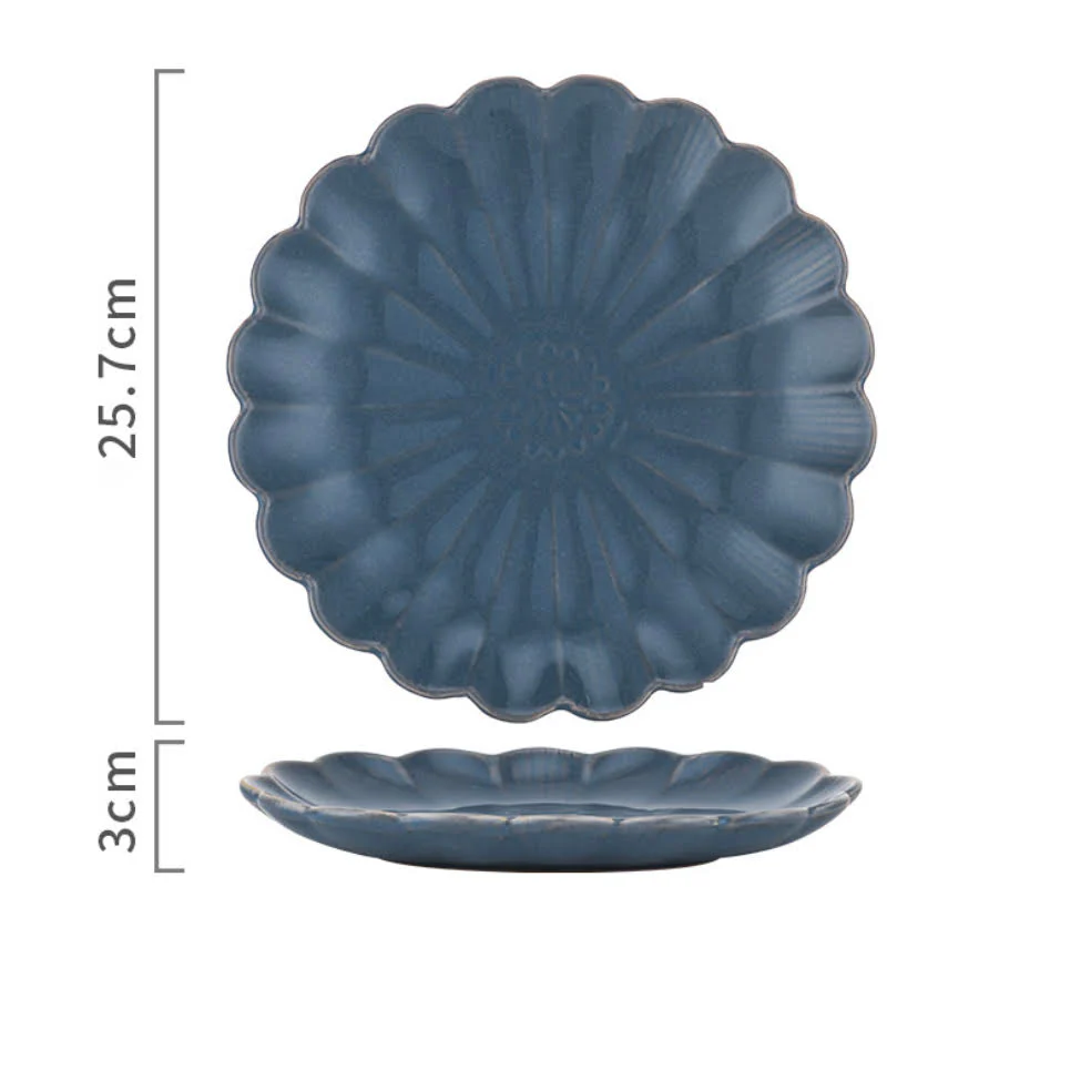 Ocean Ceramic Dinner Plate Blue 10 Inch - Image 6