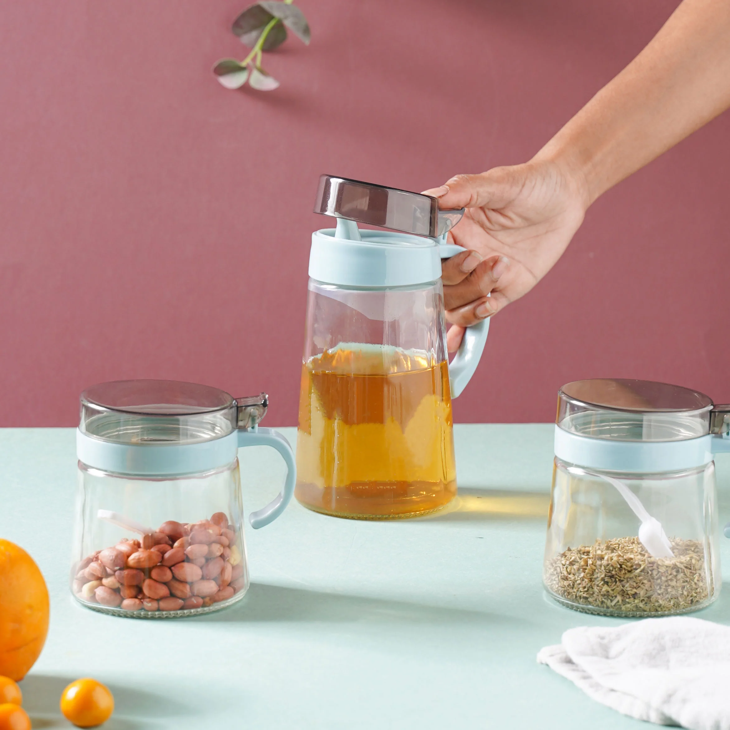 Oil Pot and Jars Set of 3 - Image 2