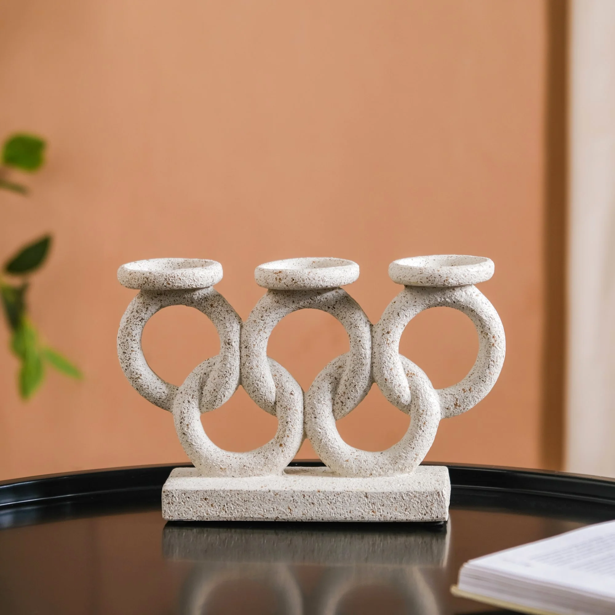 Olympic Rings Sculpture Candle Stand - Image 7
