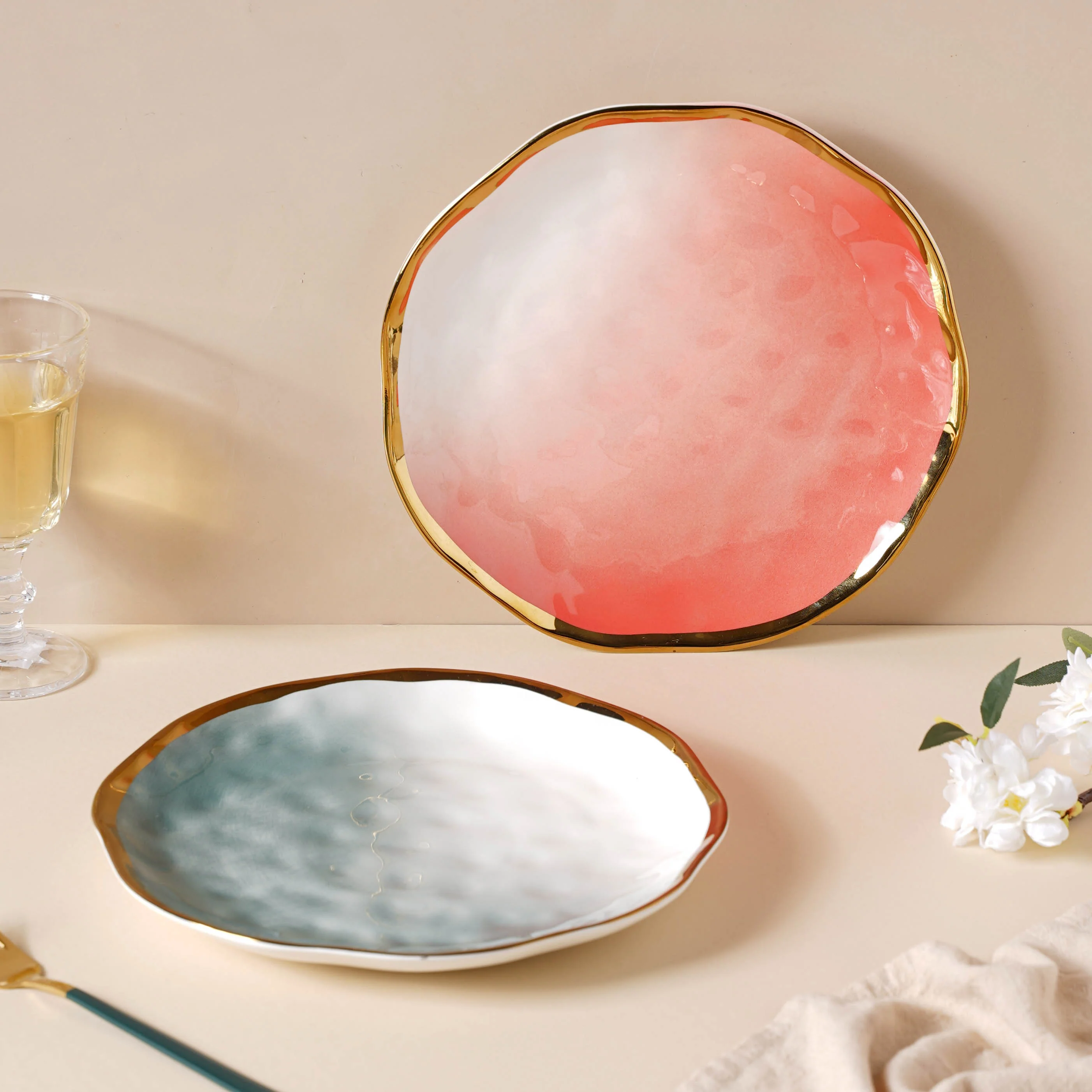 Ombre Ceramic Dinner Plate - Image 6
