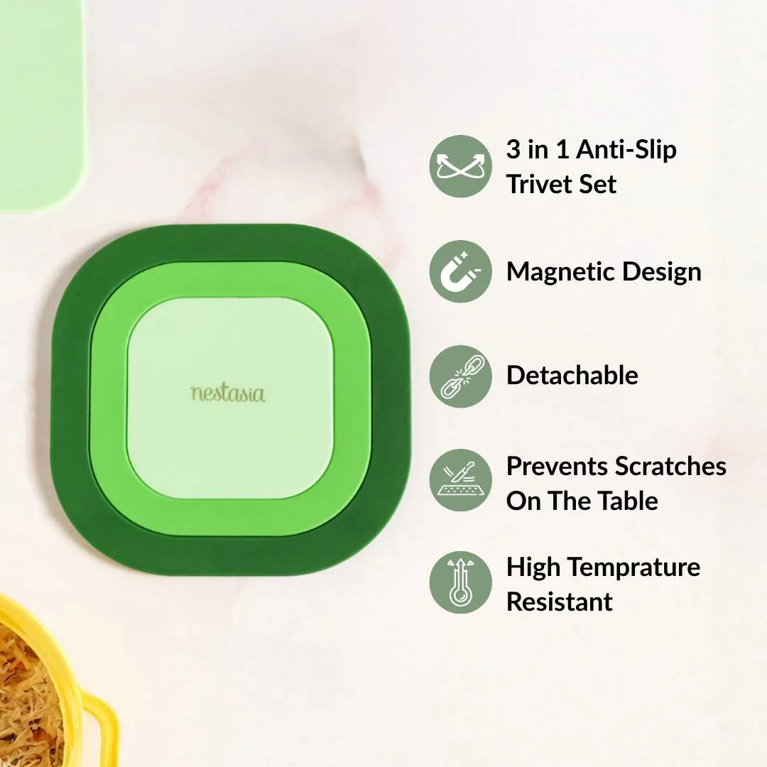 Ombre Green Magnetic Trivet Set Of 3 - Image 3