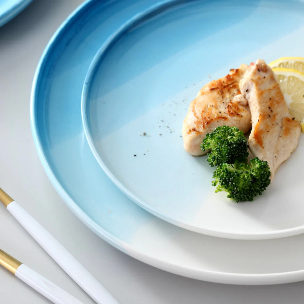 Ombre Snack Plate Blue - Image 4