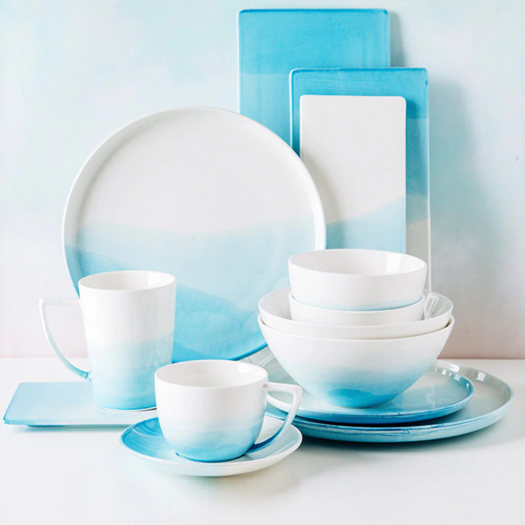 Ombre Snack Plate Blue - Image 6