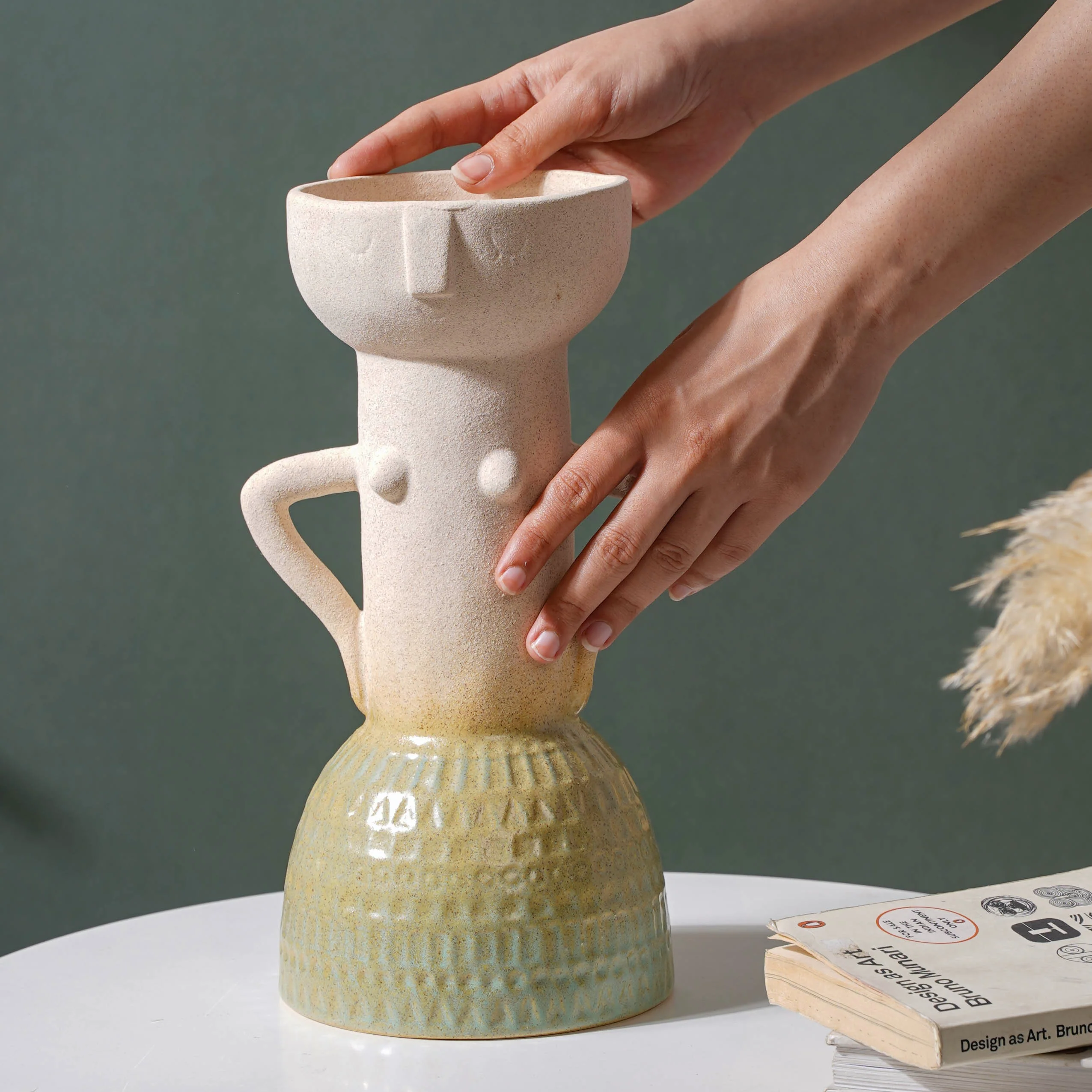 Ombre Textured Flower Pot - Image 2
