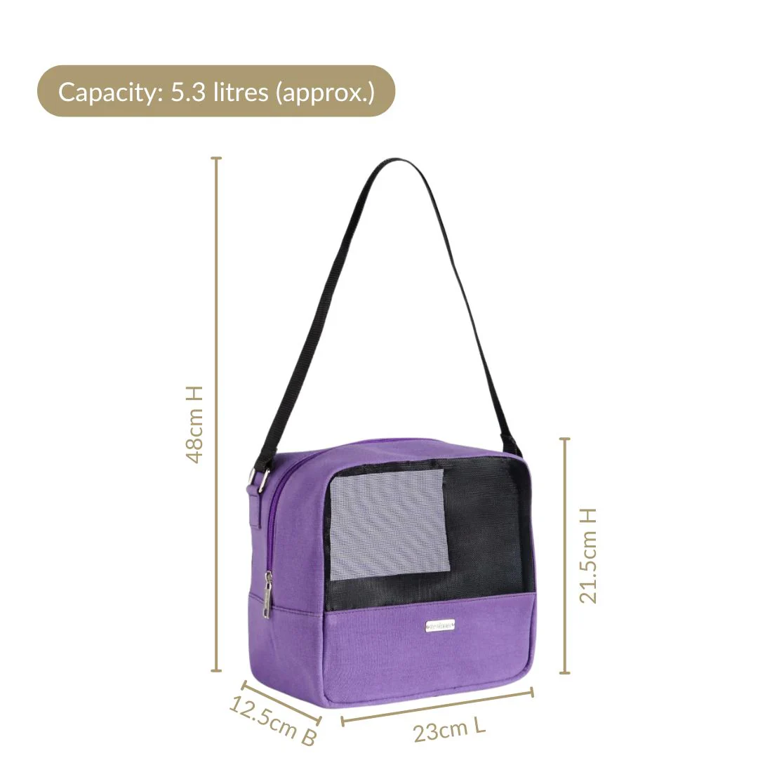 On The Go Mesh Lunch Bag Purple - Image 4