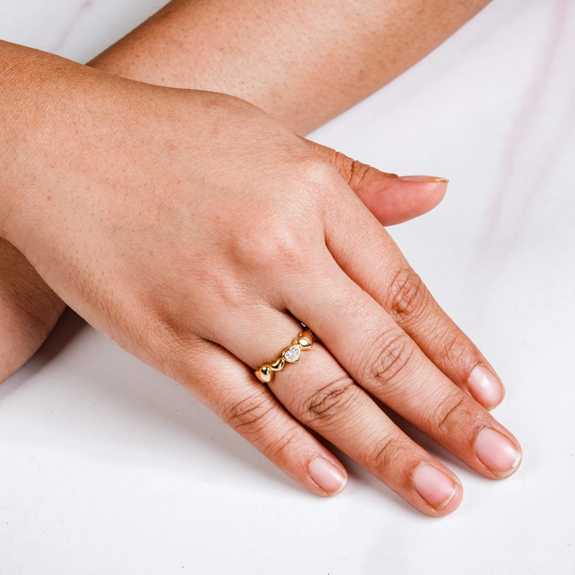 Only Hearts Finger Ring Gold - Image 2