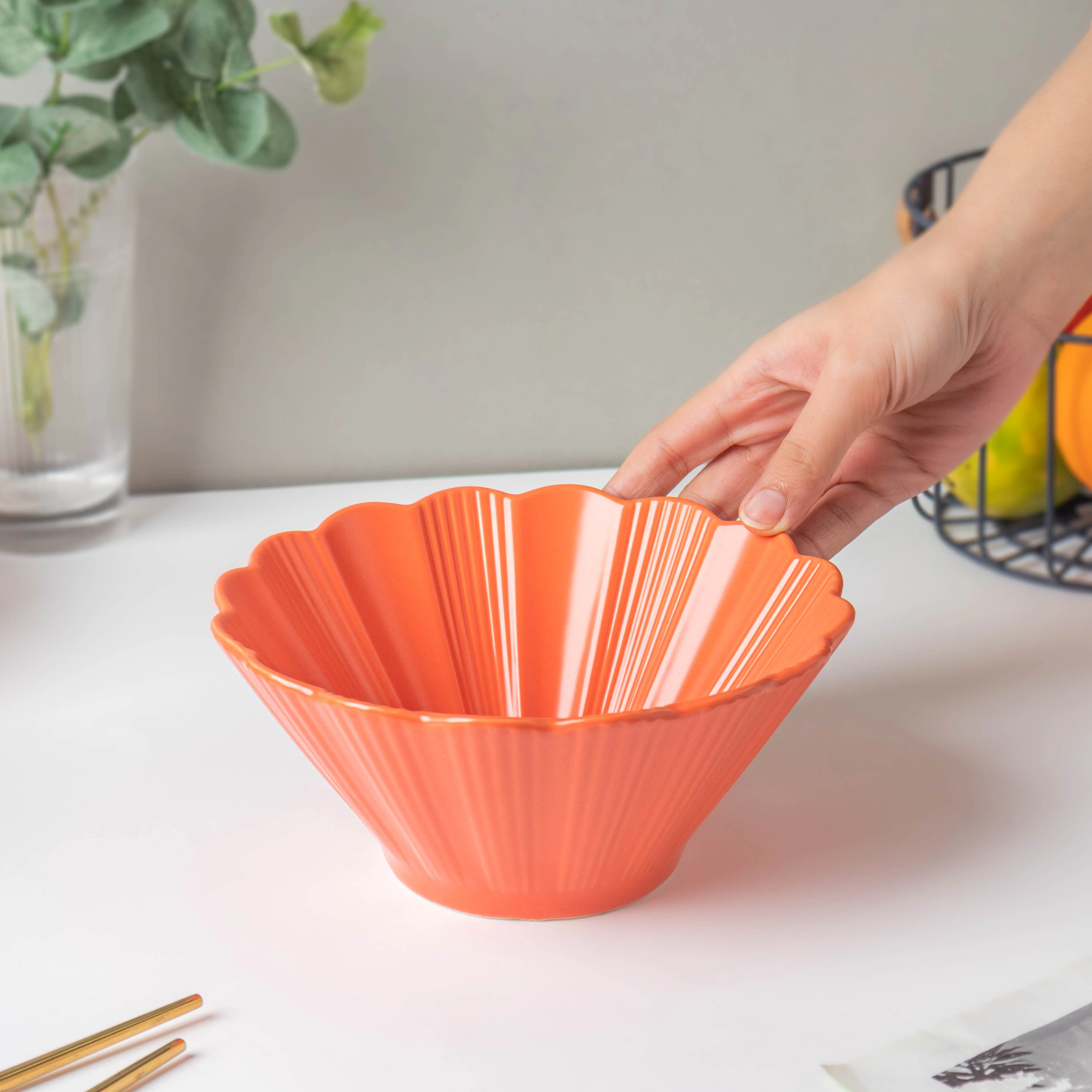 Orange Sherbet Ramen Bowl 600 ml - Image 2