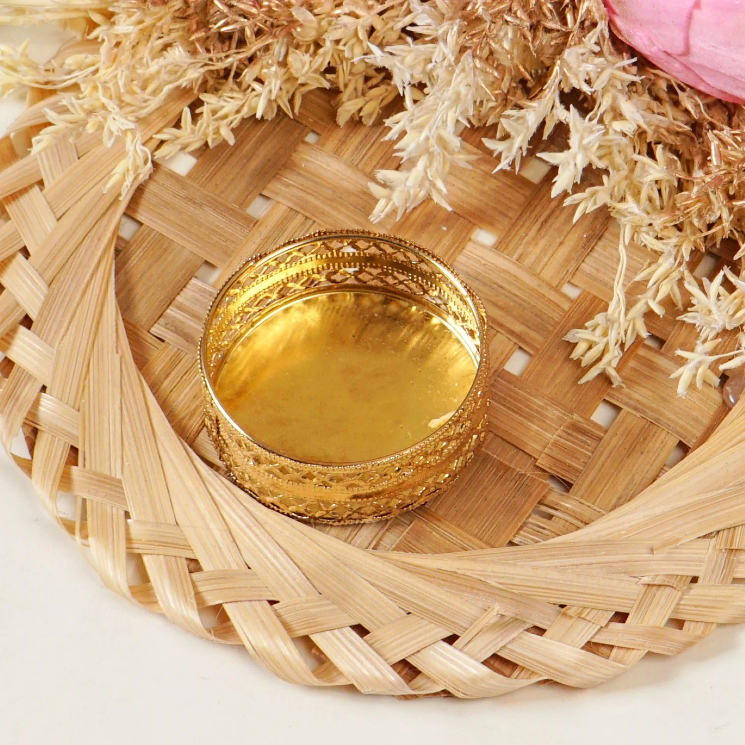 Organic Sola Lotus Tea Light Holder Pink Set Of 4 - Image 7